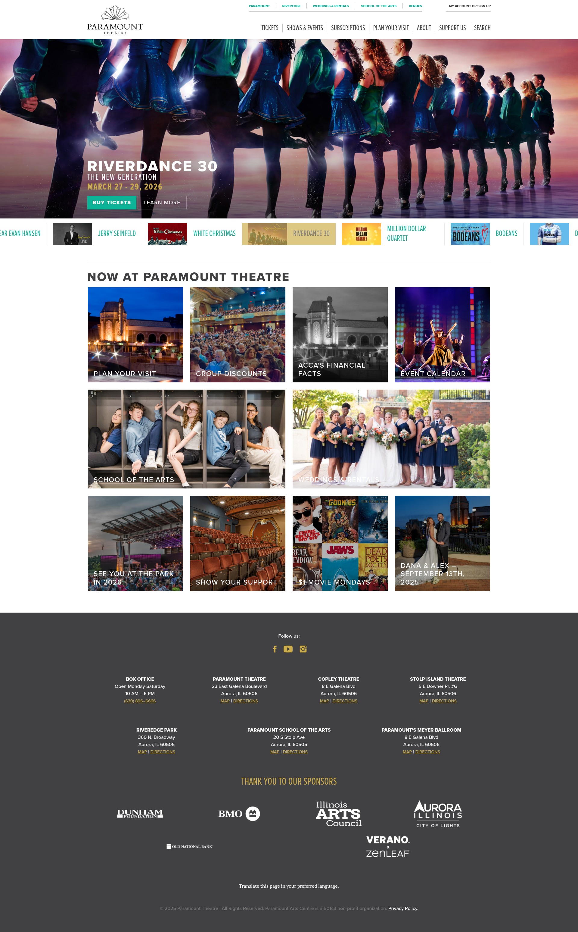 Screenshot of paramountaurora.com