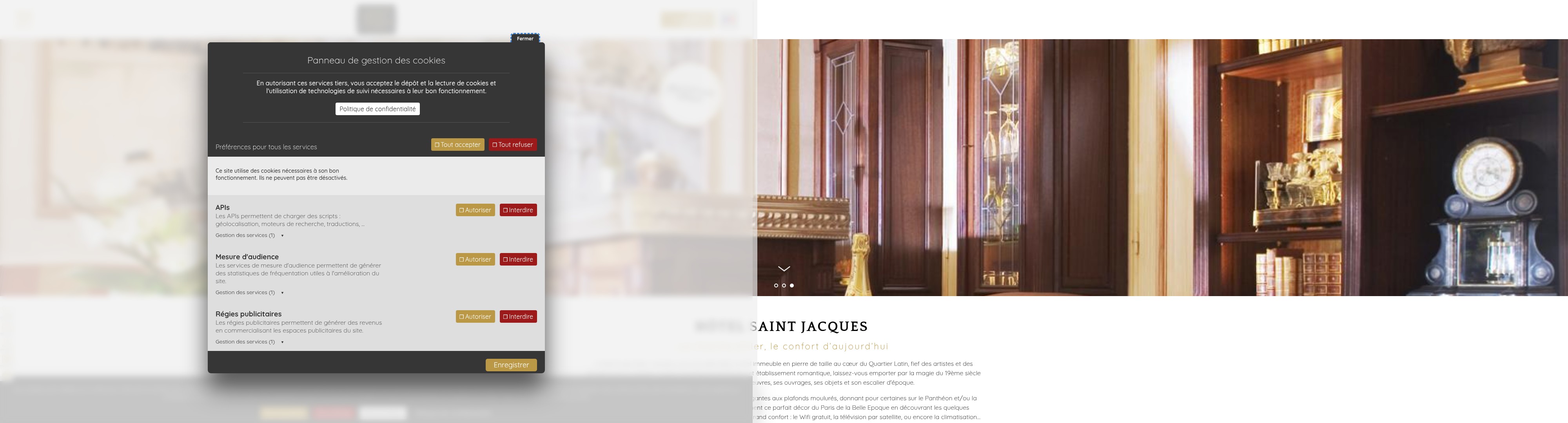 Screenshot of paris-hotel-stjacques.com