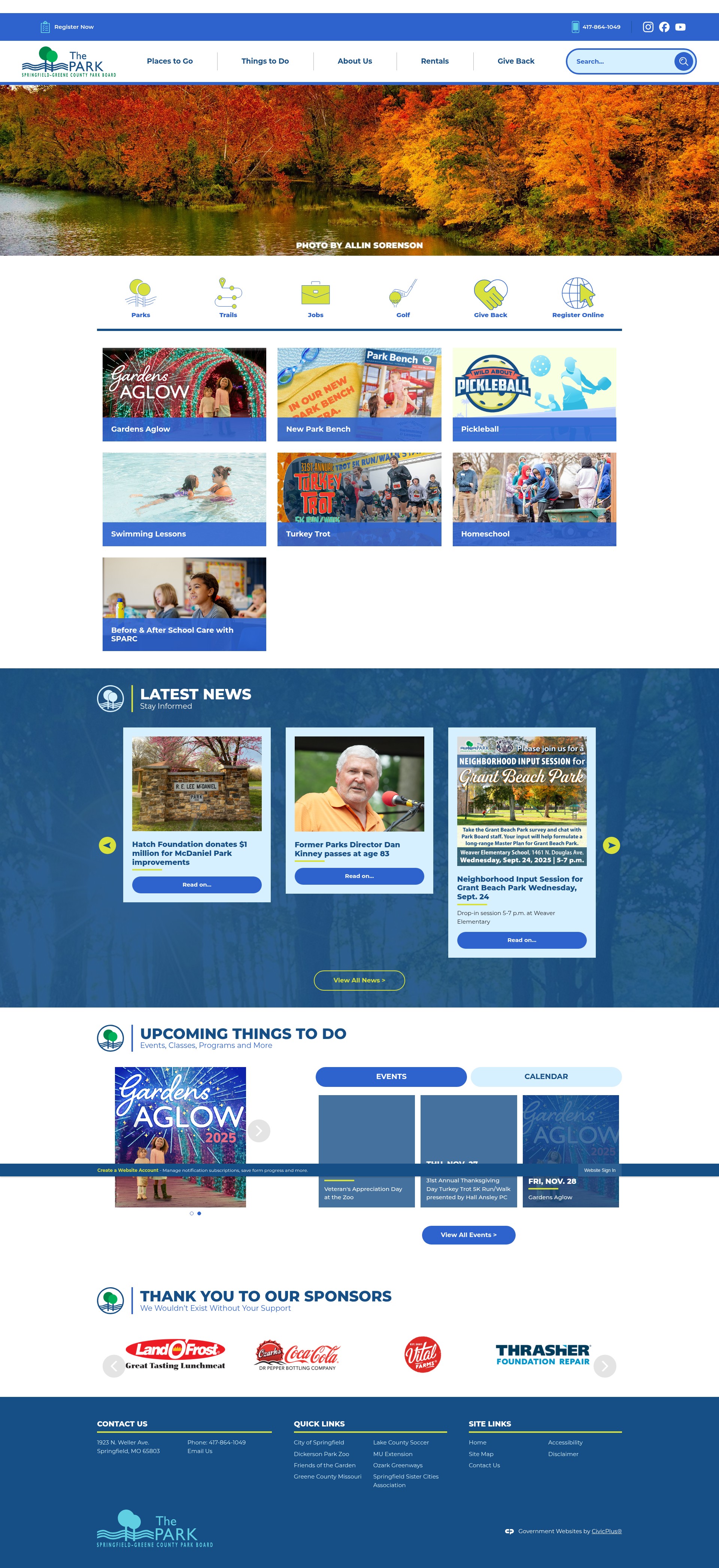 Screenshot of parkboard.org