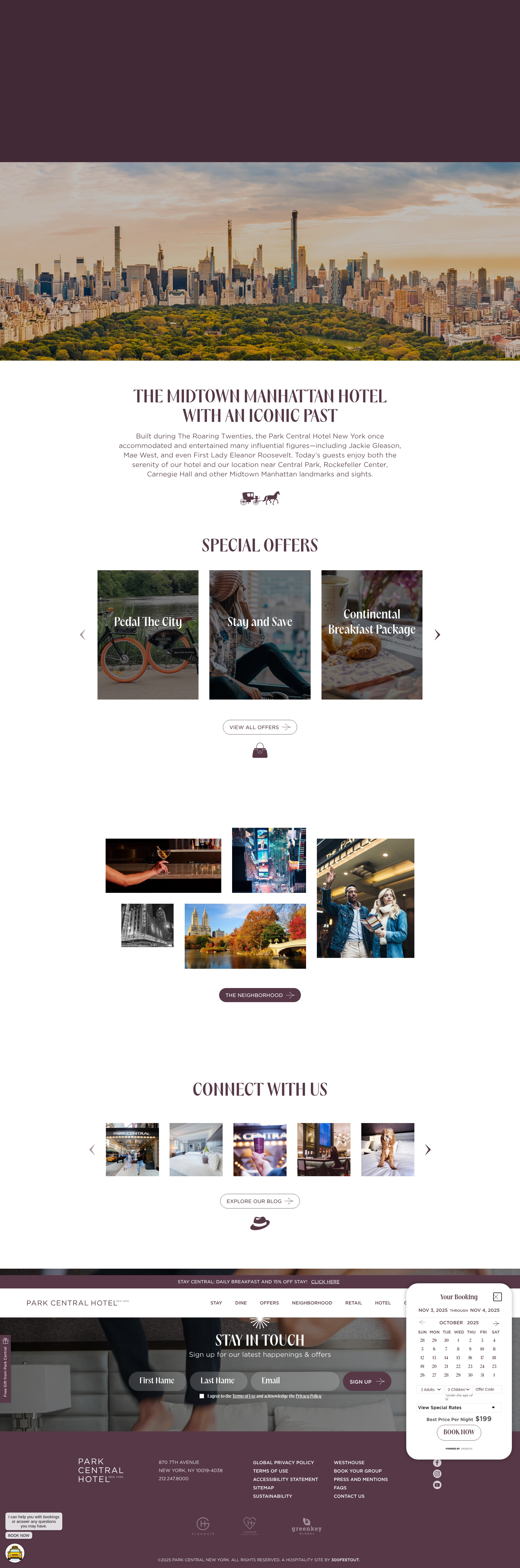 Screenshot of parkcentralny.com