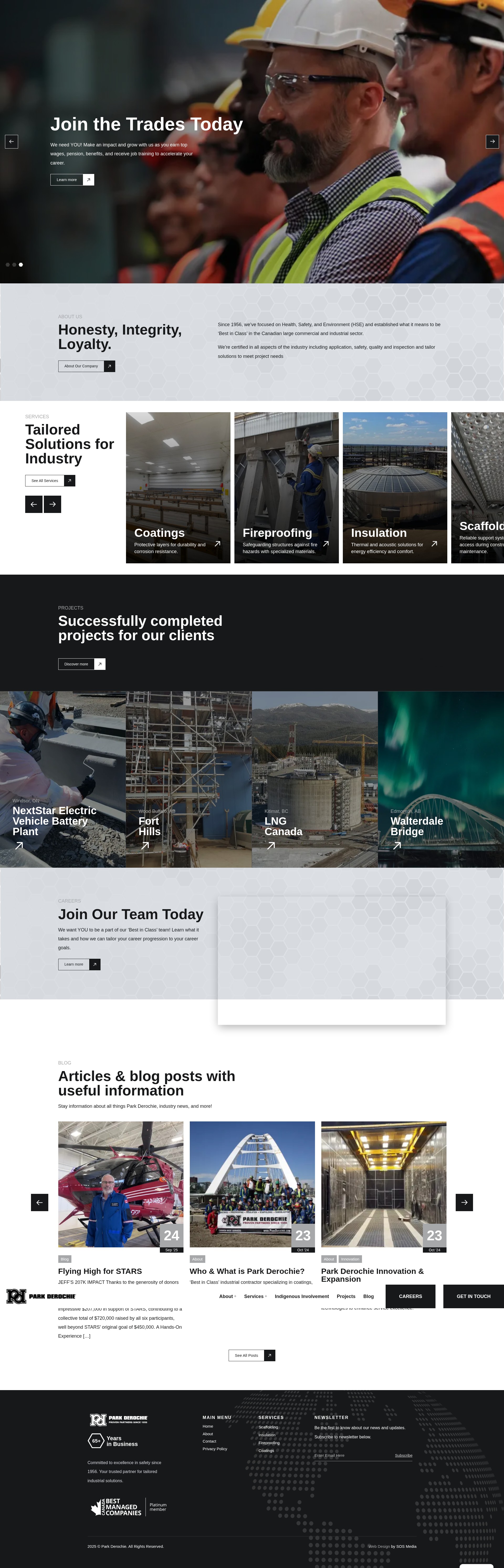 Screenshot of parkderochie.com