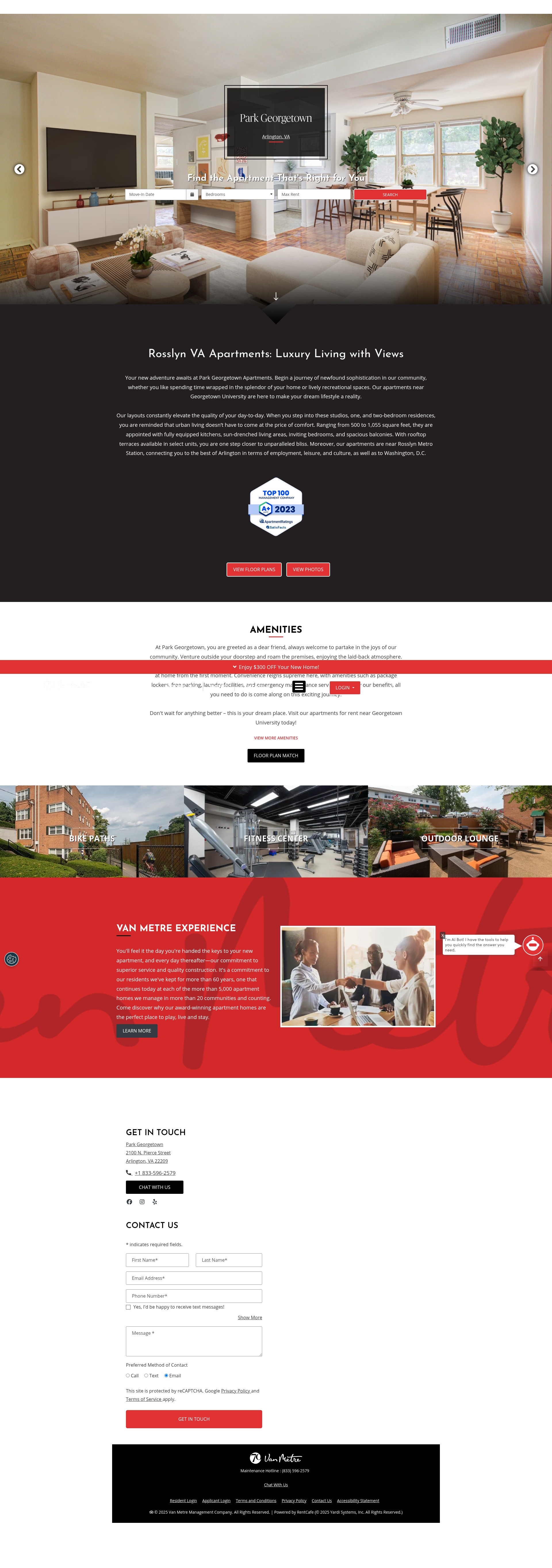 Screenshot of parkgeorgetownapt.com