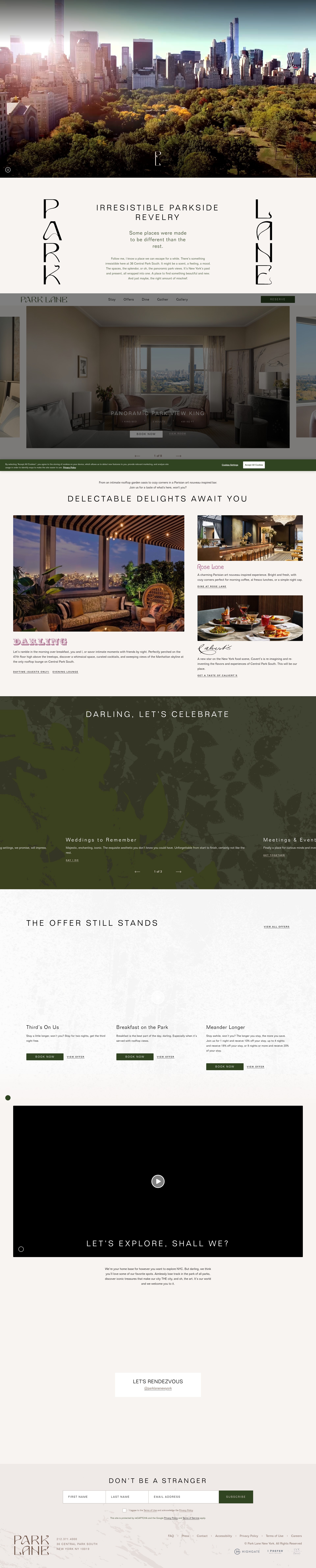 Screenshot of parklanenewyork.com