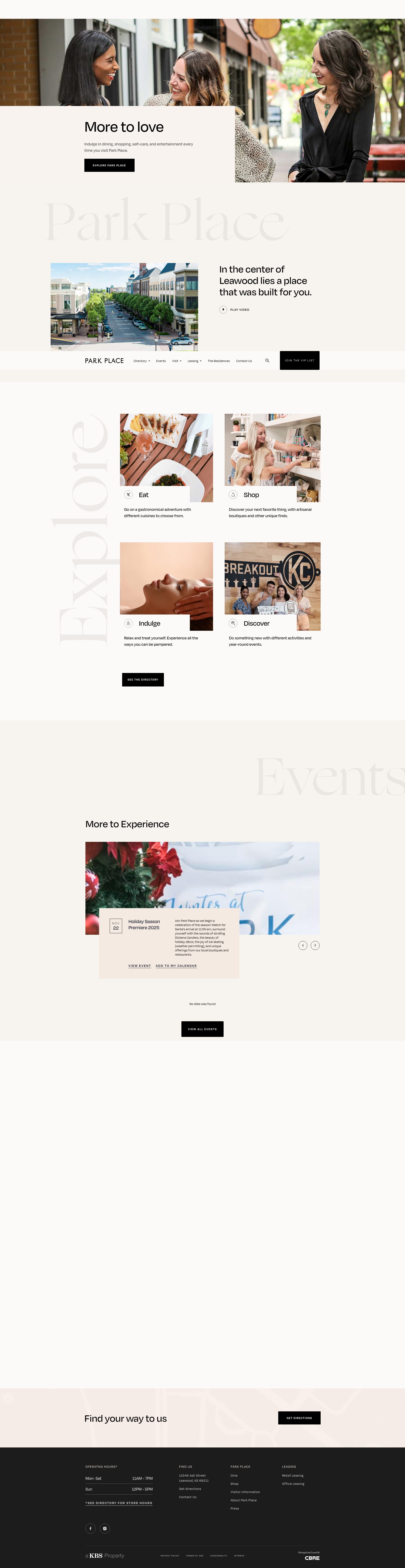 Screenshot of parkplaceleawood.com