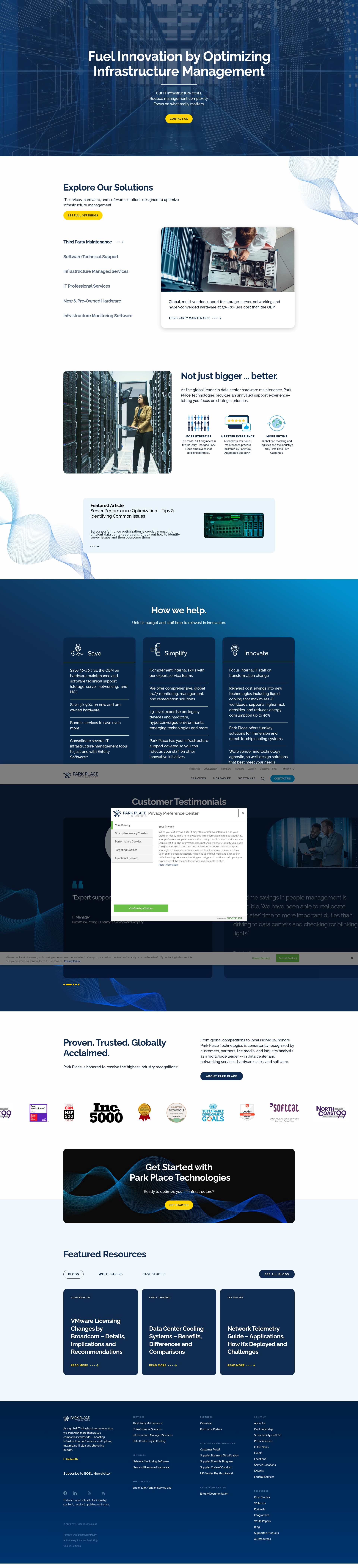 Screenshot of parkplacetechnologies.com