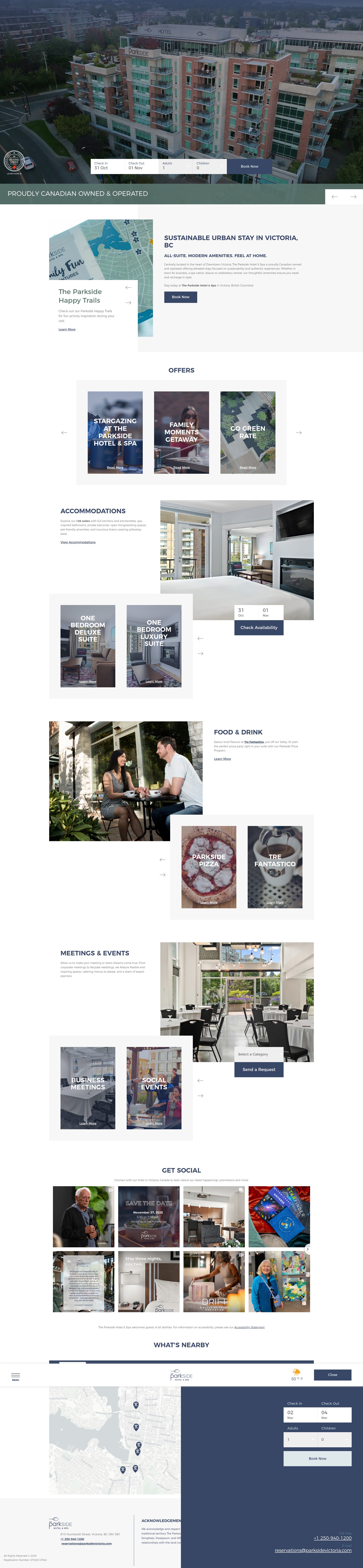 Screenshot of parksidevictoria.com
