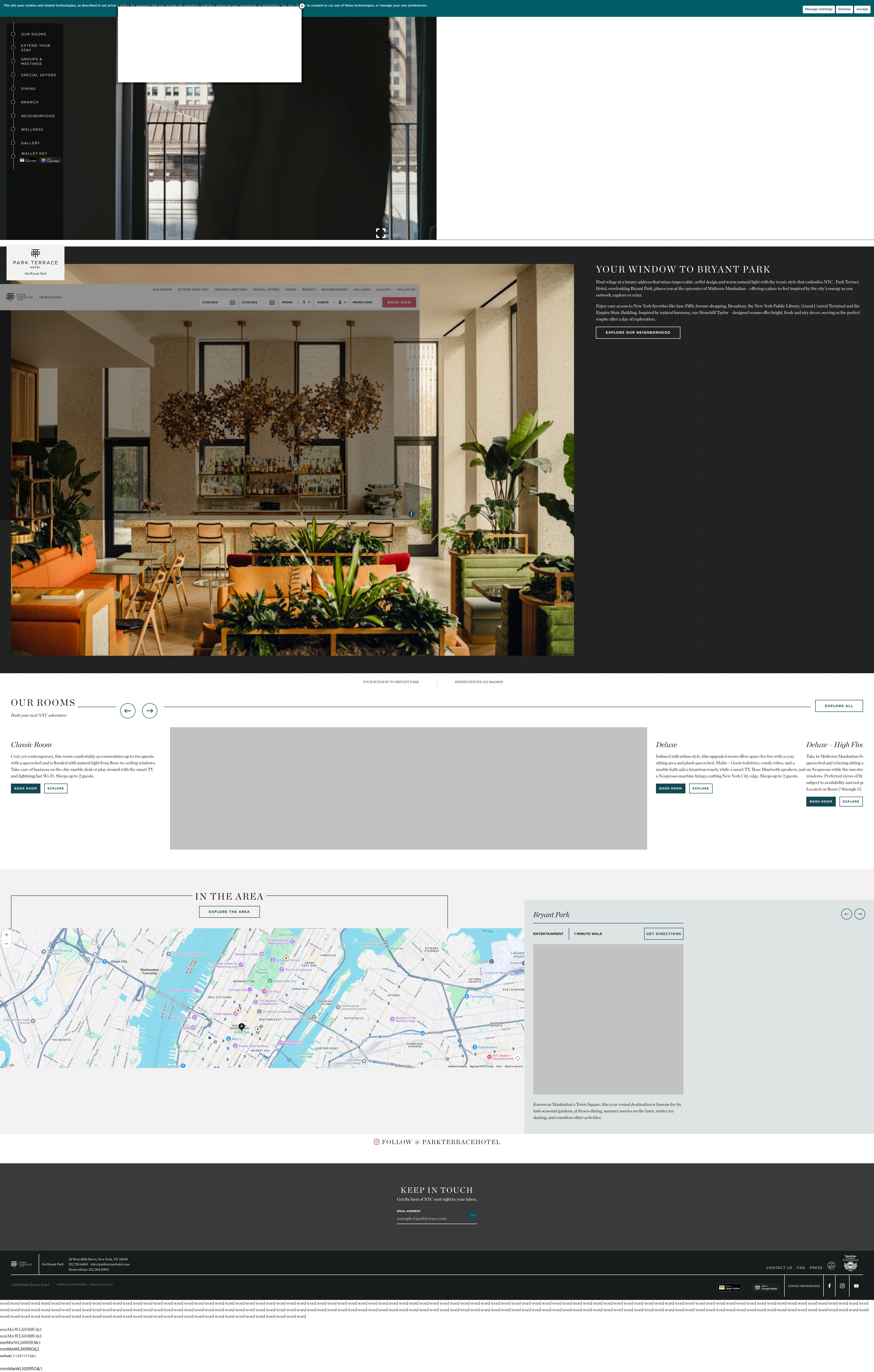 Screenshot of parkterracehotel.com