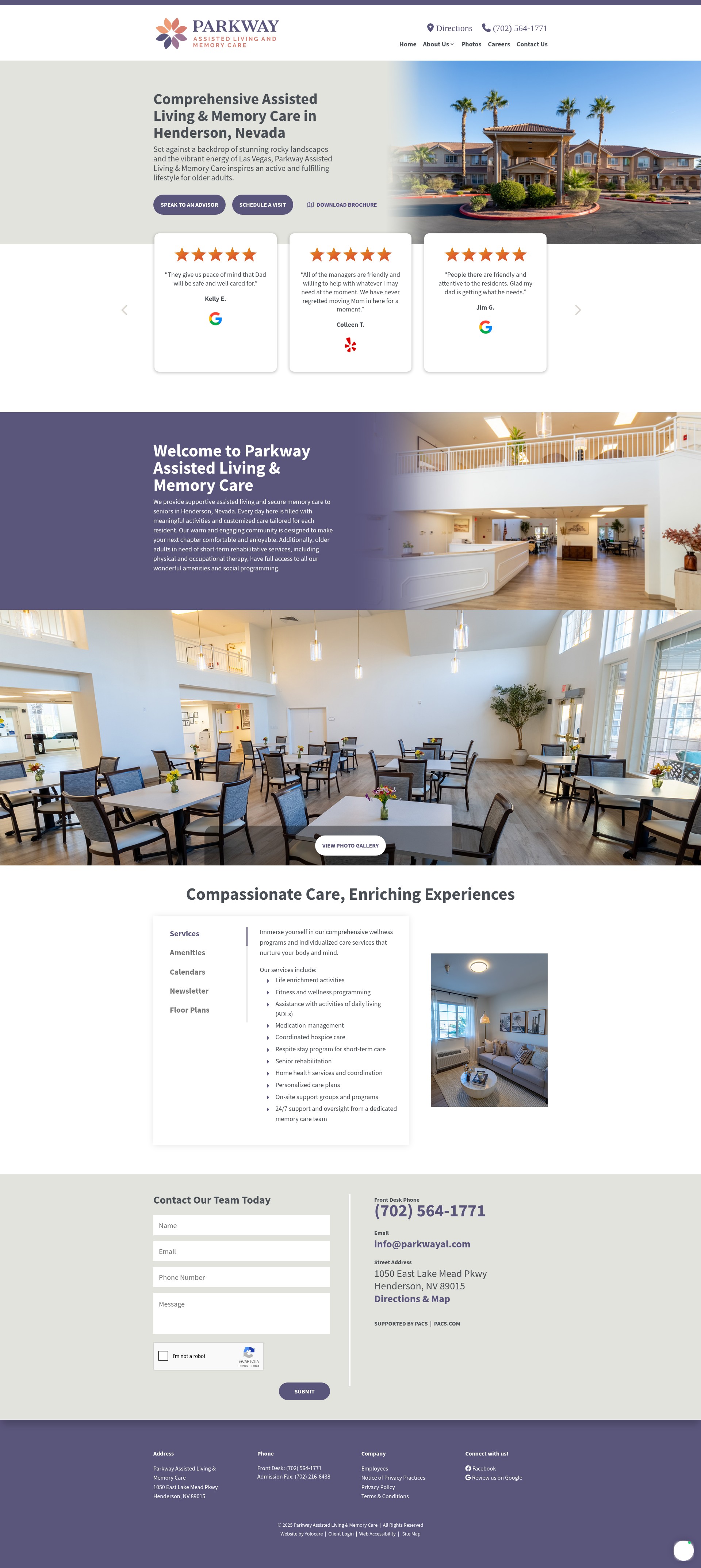 Screenshot of parkwayal.com