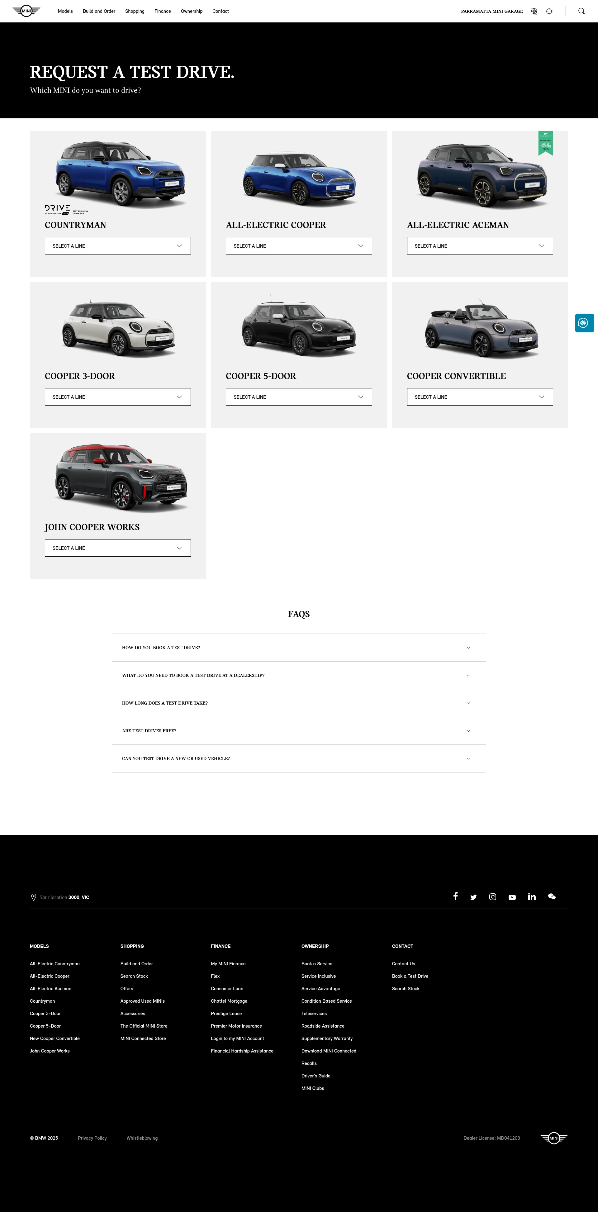 Screenshot of parramattaminigarage.com.au