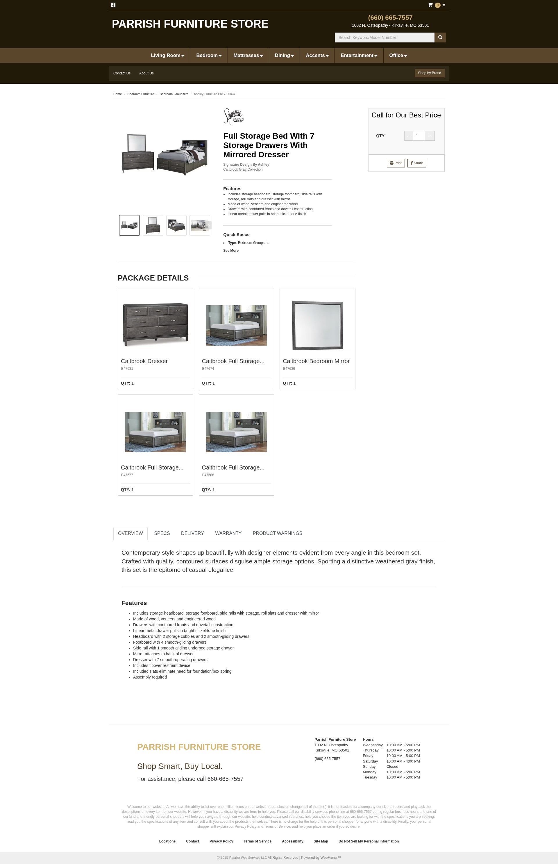 Screenshot of parrishfurniturestore.com