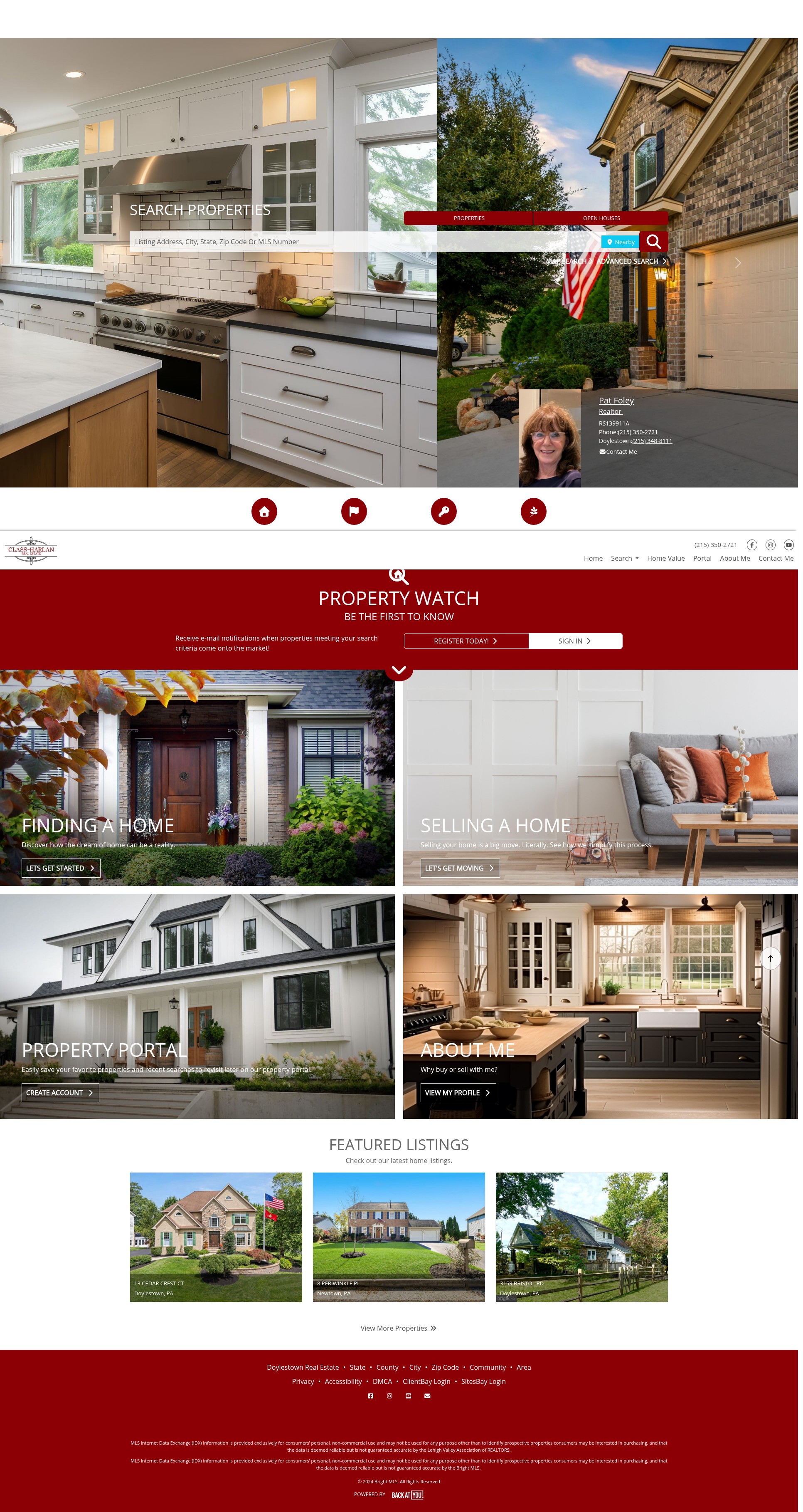 Screenshot of patfoley.classharlan.com