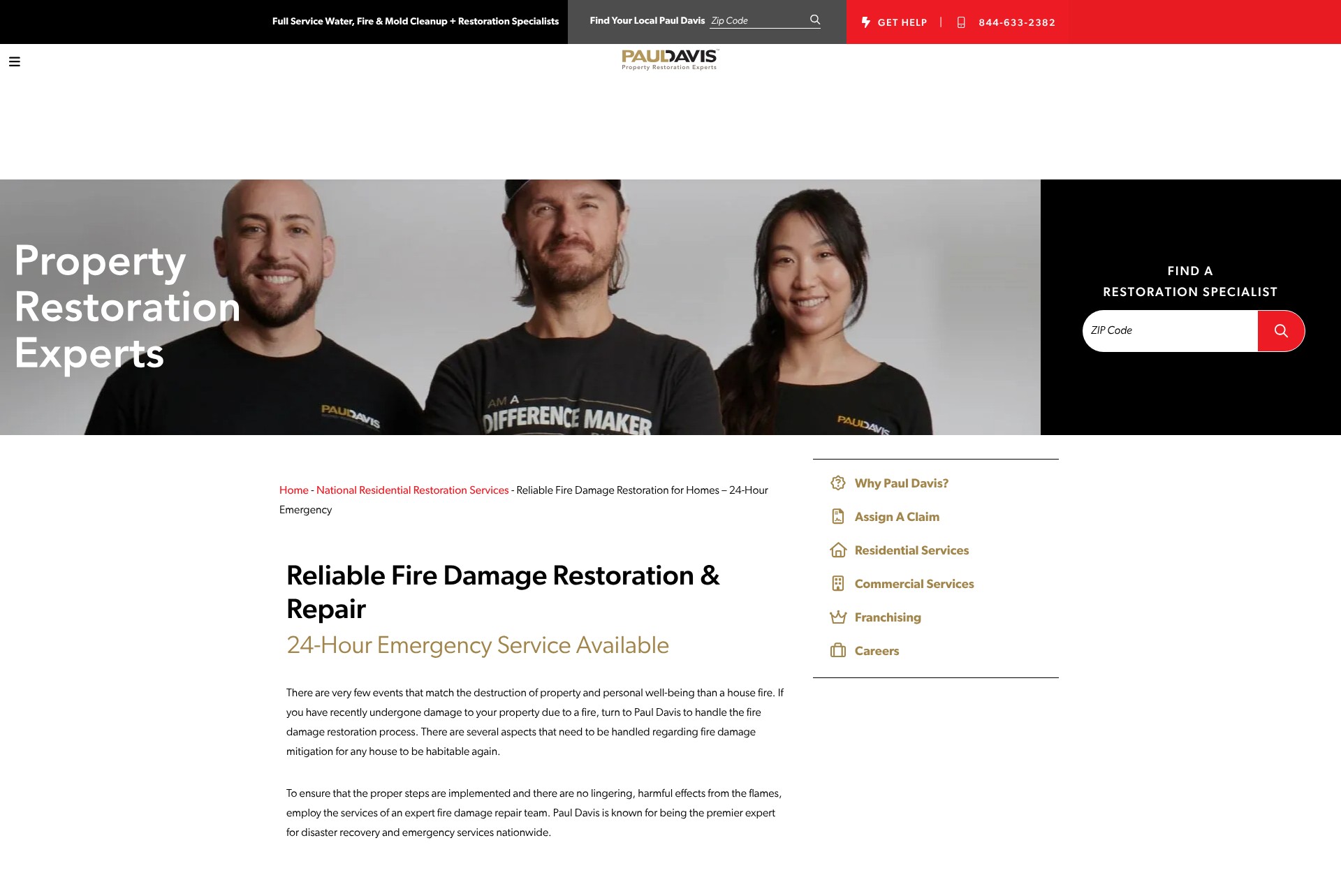Screenshot of pauldavis.com