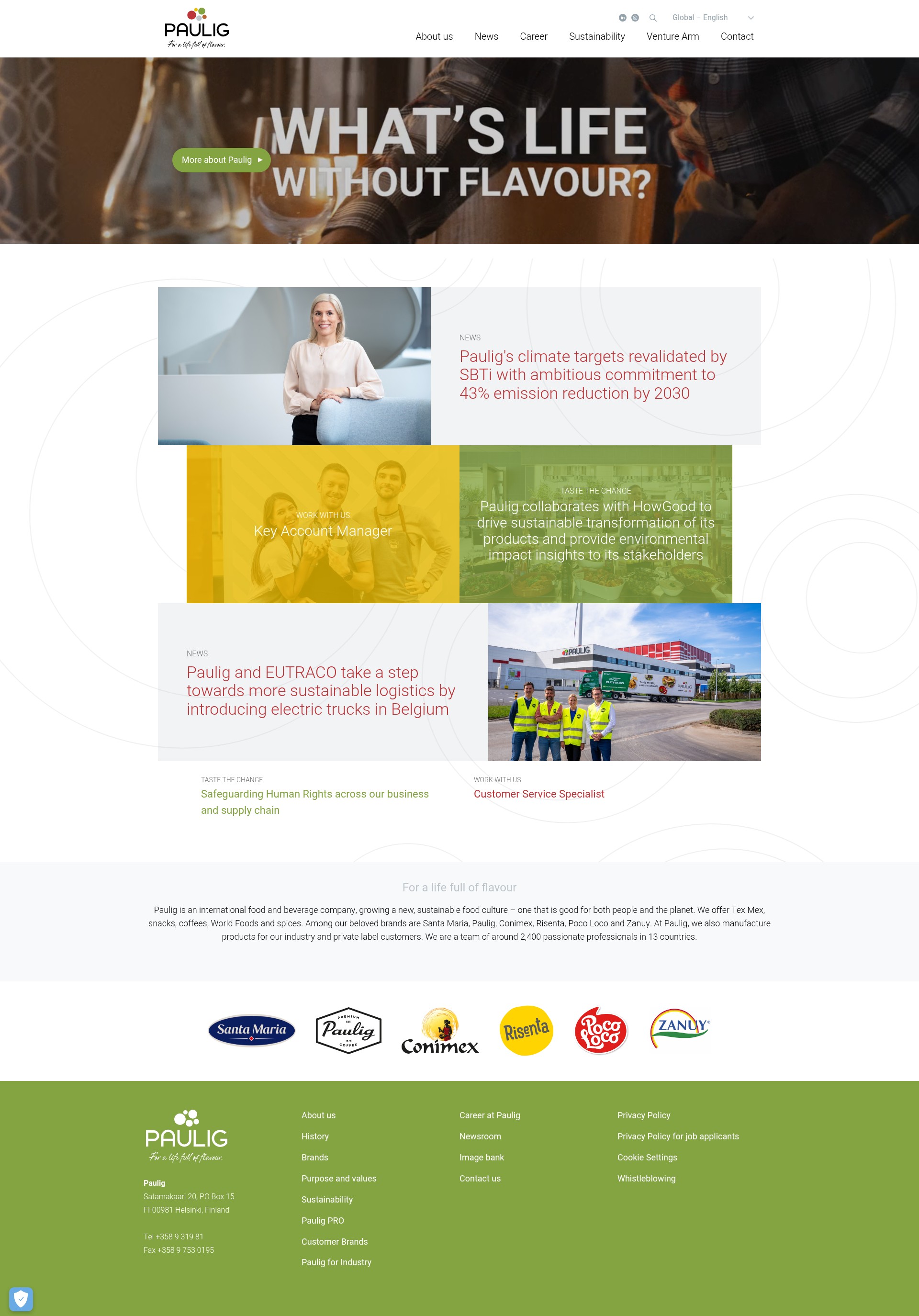 Screenshot of pauliggroup.com