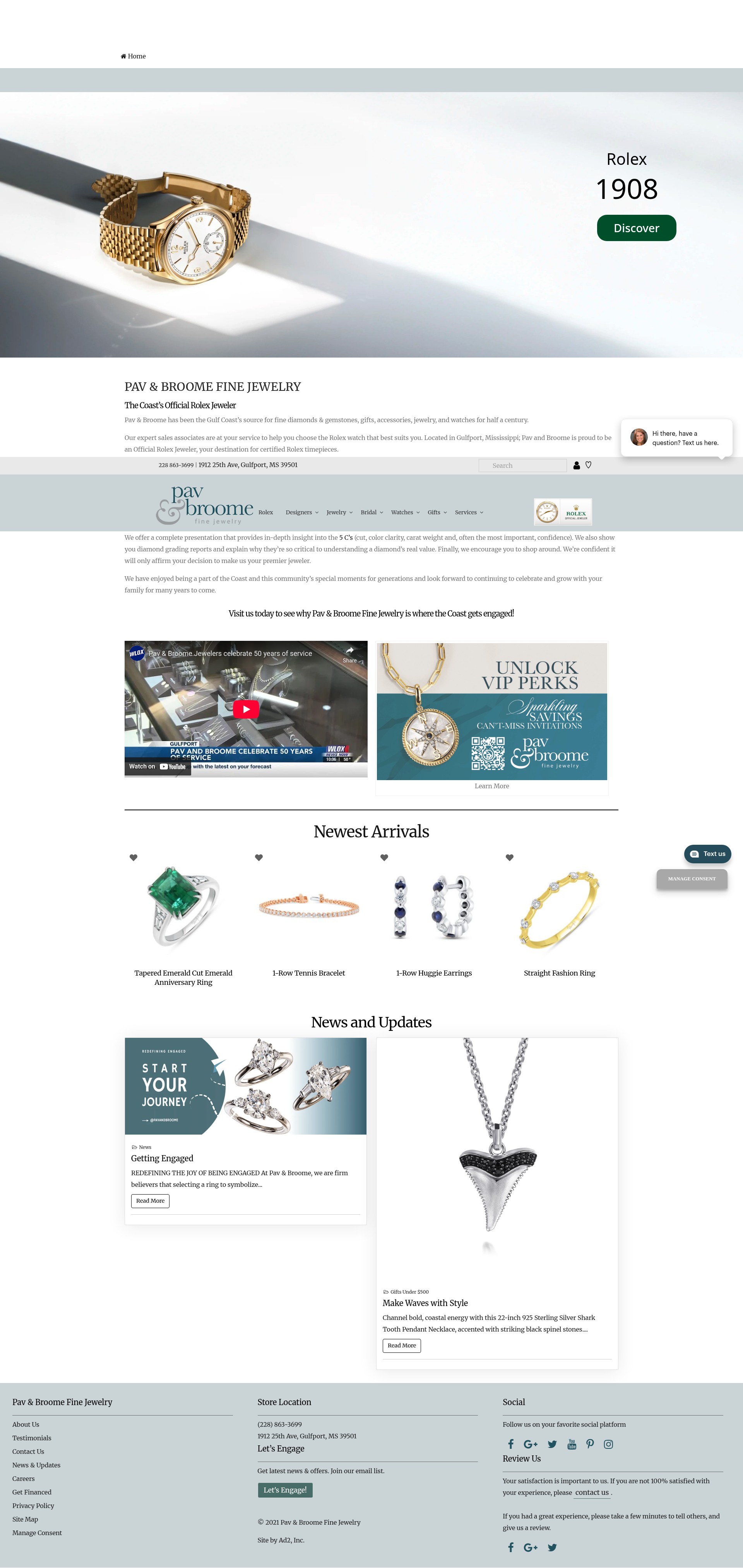 Screenshot of pavandbroome.com