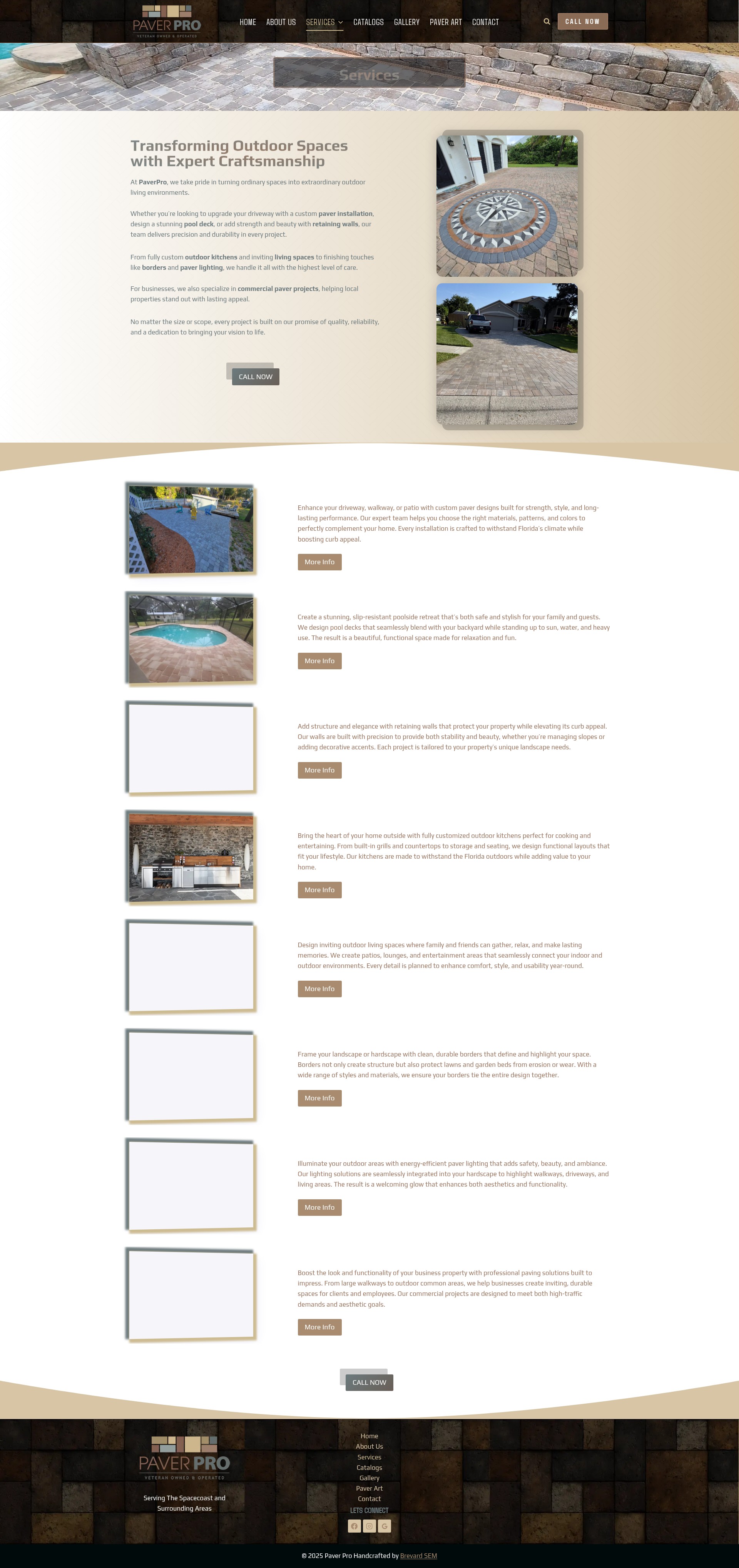 Screenshot of paverprobrevard.com