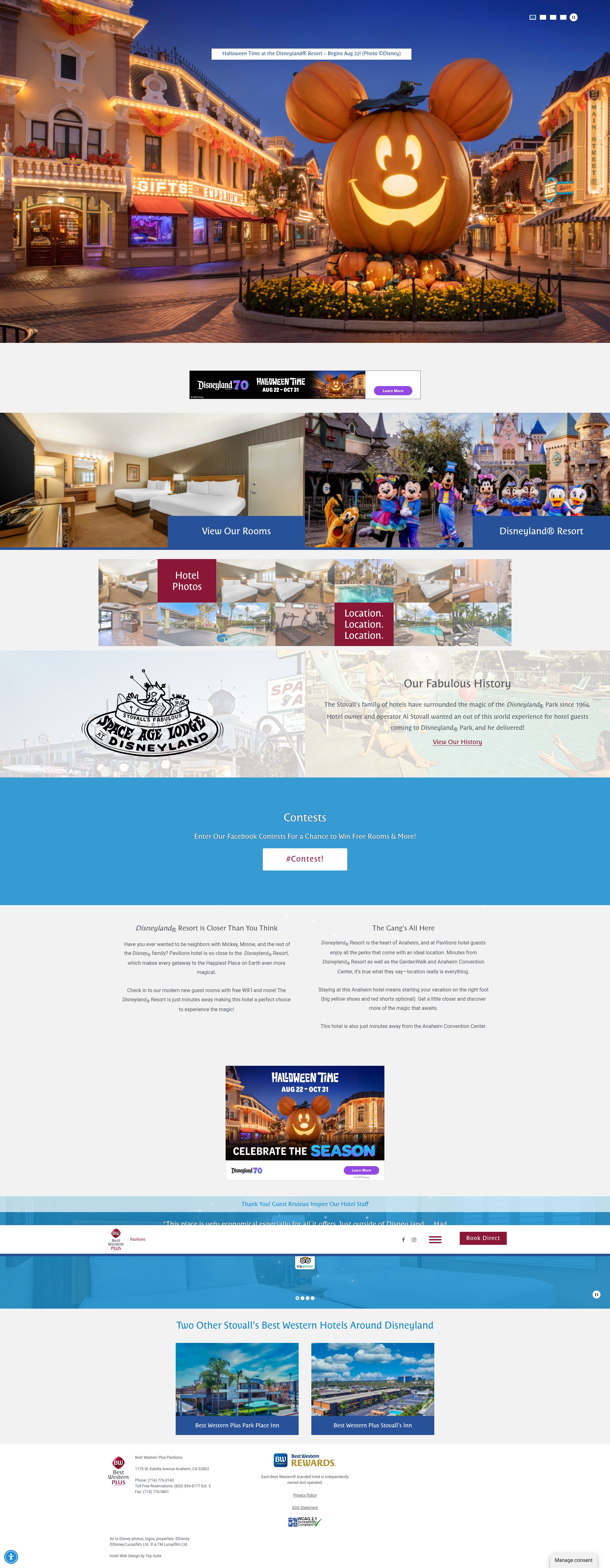 Screenshot of pavilionshotel.com