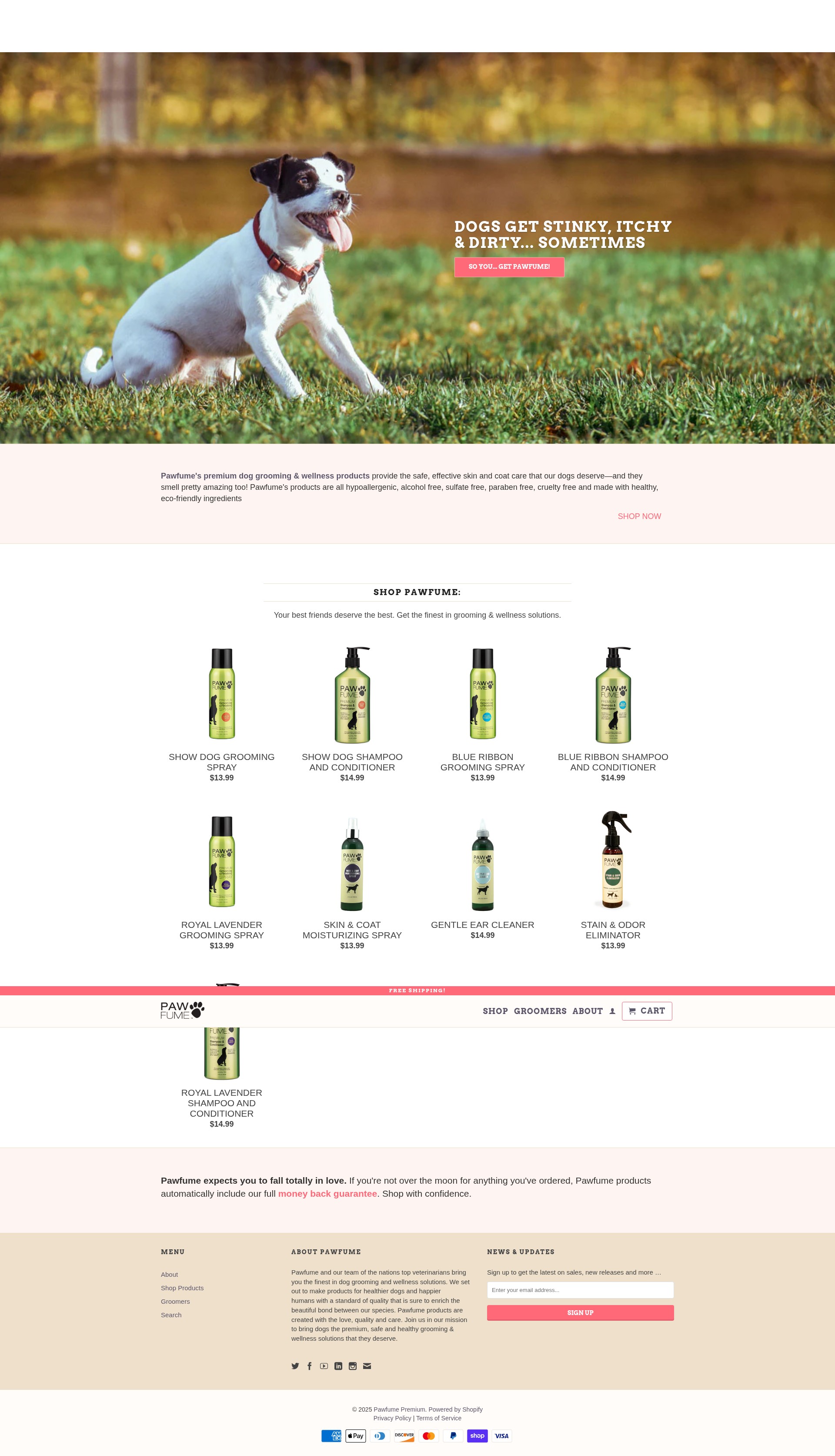 Screenshot of pawfumepremium.com