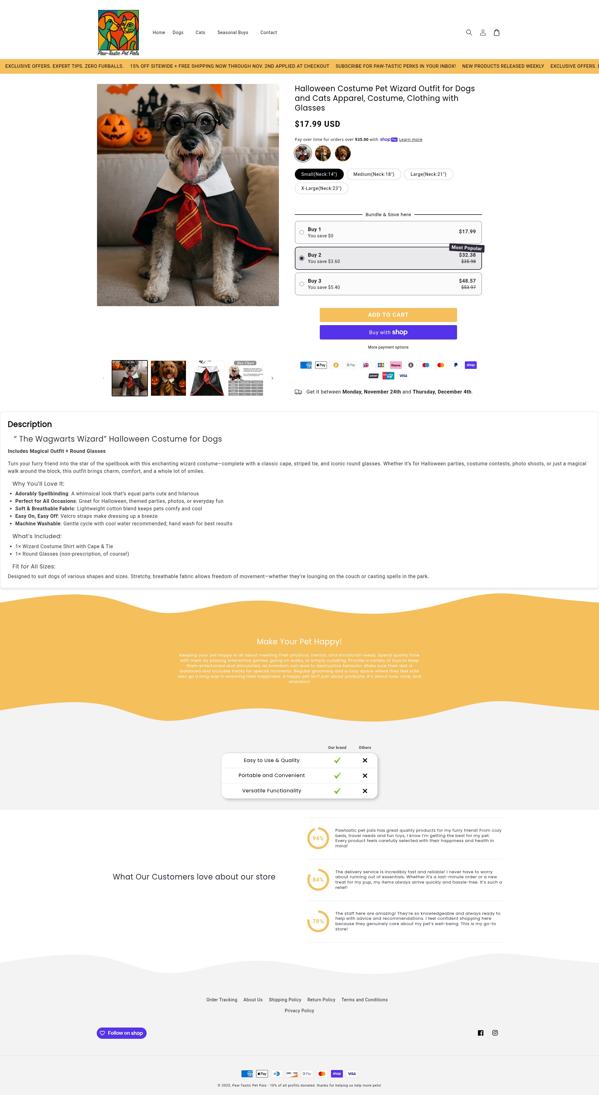 Screenshot of pawtasticpetpals.com