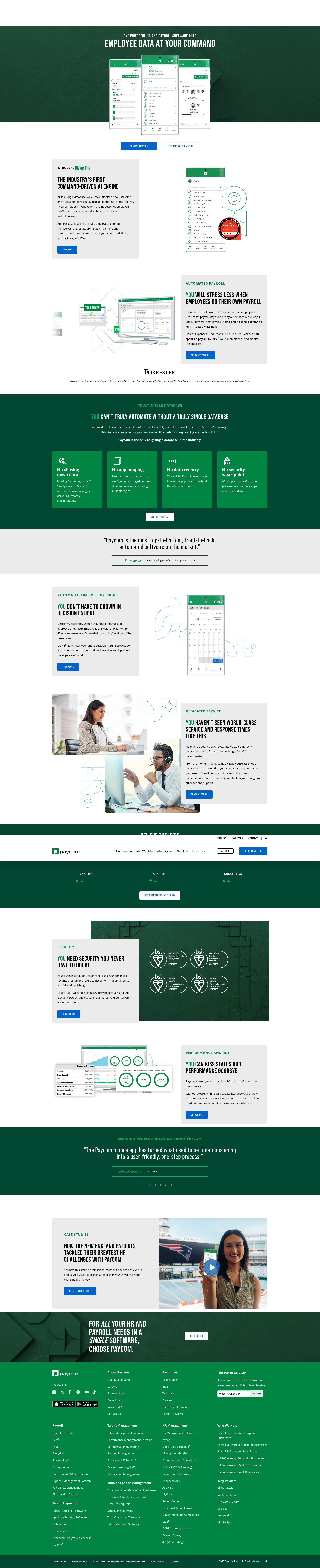 Screenshot of paycom.com