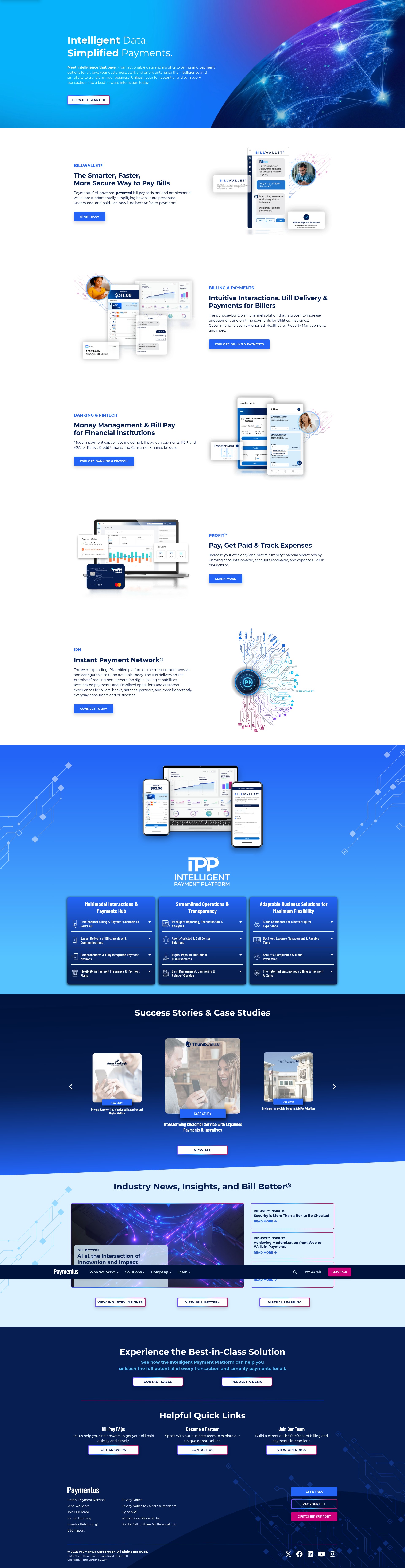 Screenshot of paymentus.com