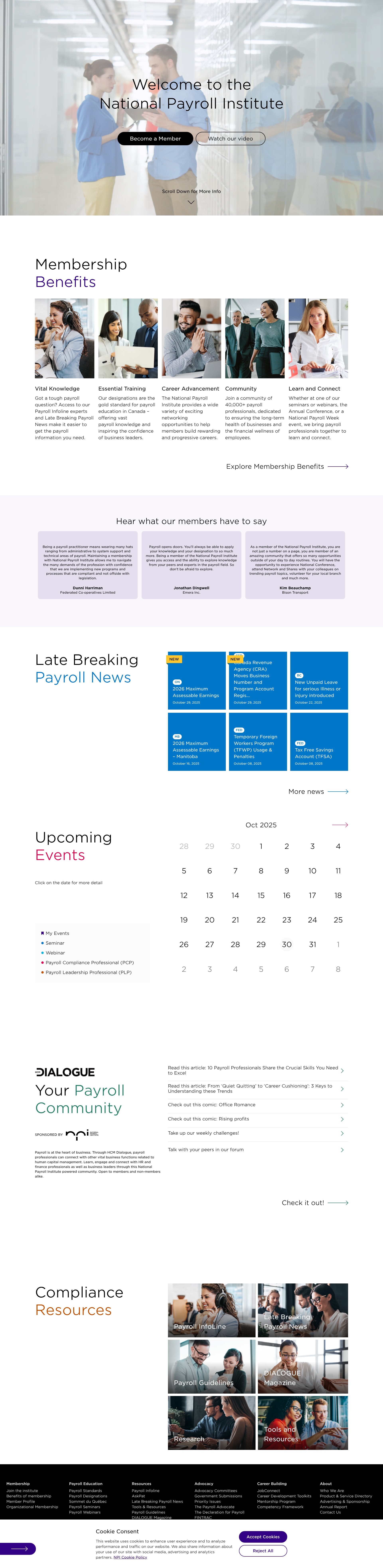 Screenshot of payroll.ca