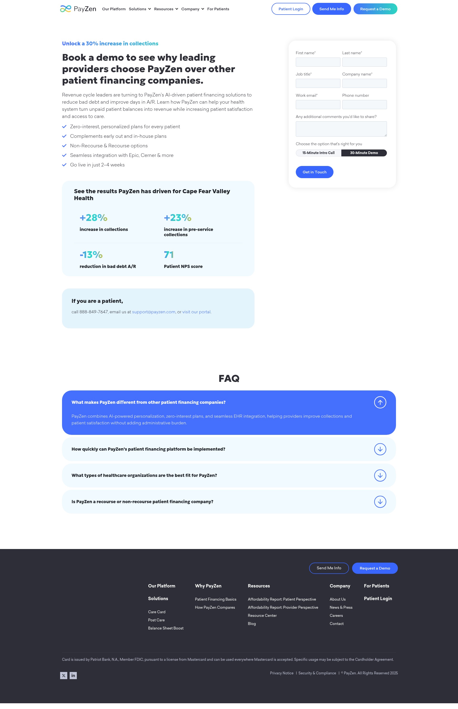 Screenshot of payzen.com
