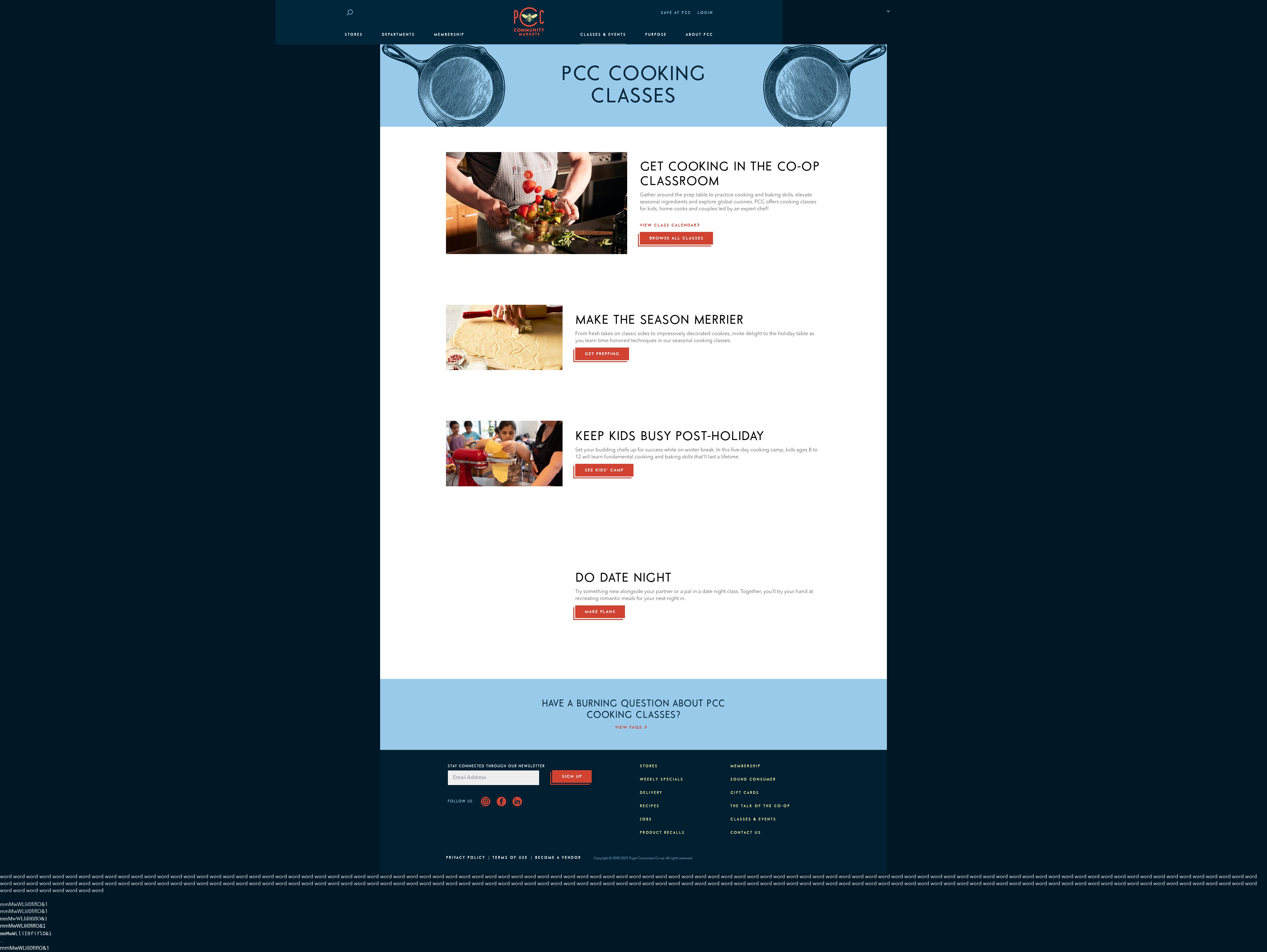 Screenshot of pccmarkets.com