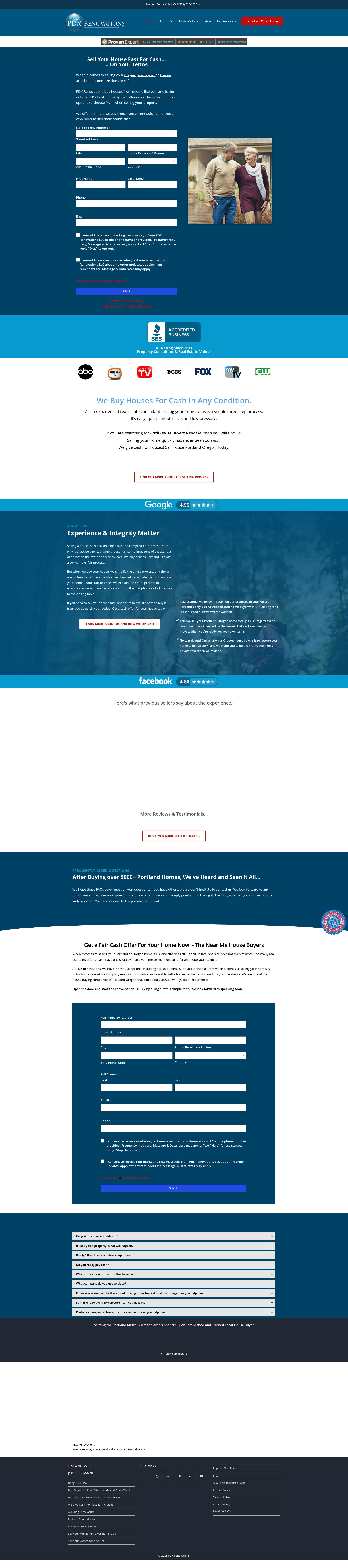 Screenshot of pdxrenovations.com