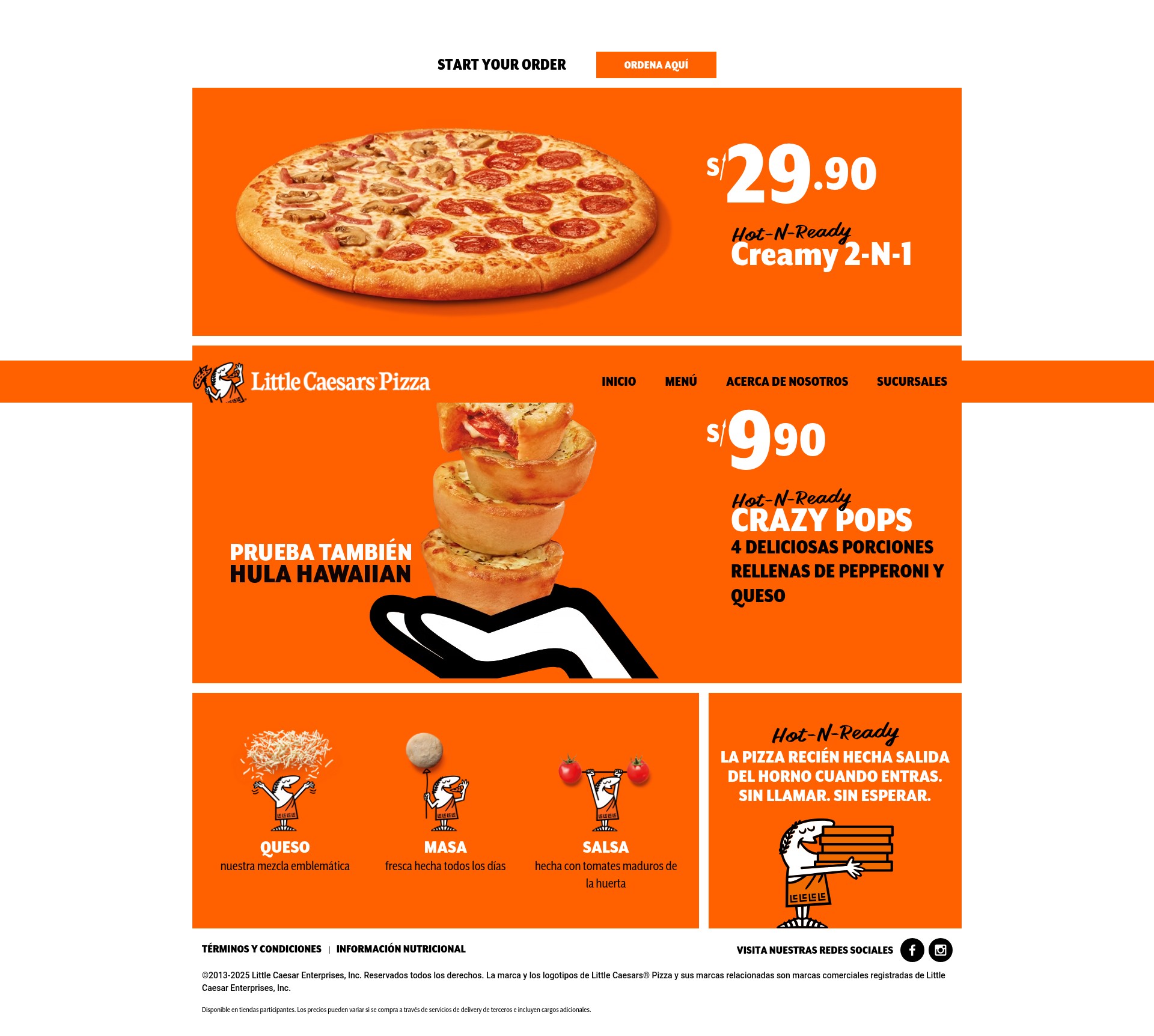 Screenshot of pe.littlecaesars.com