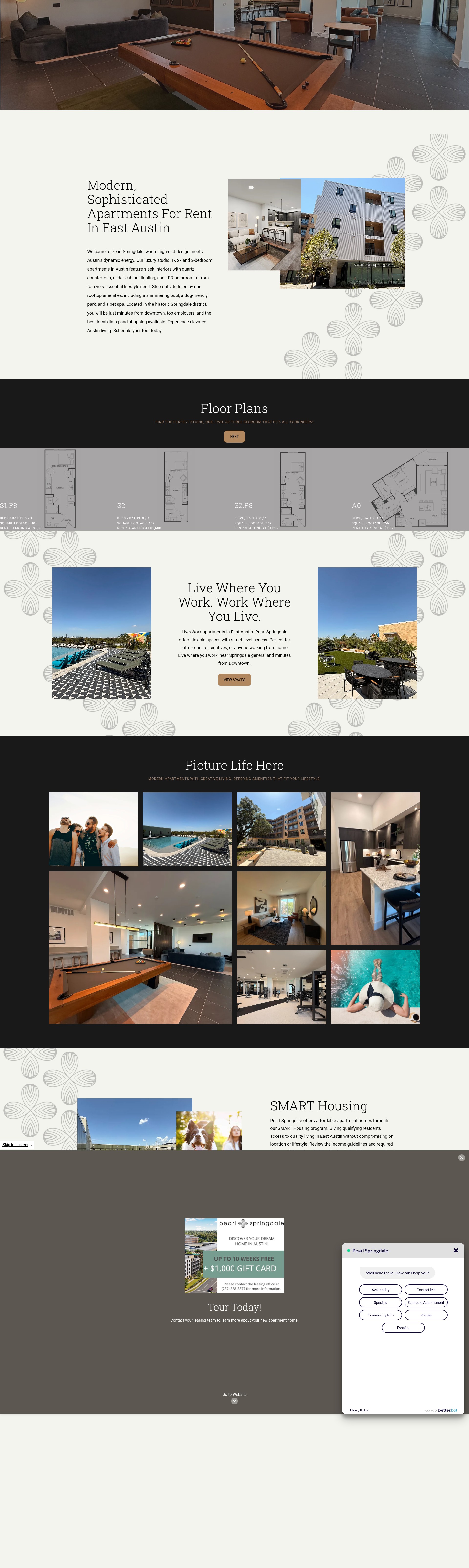 Screenshot of pearlspringdale.com