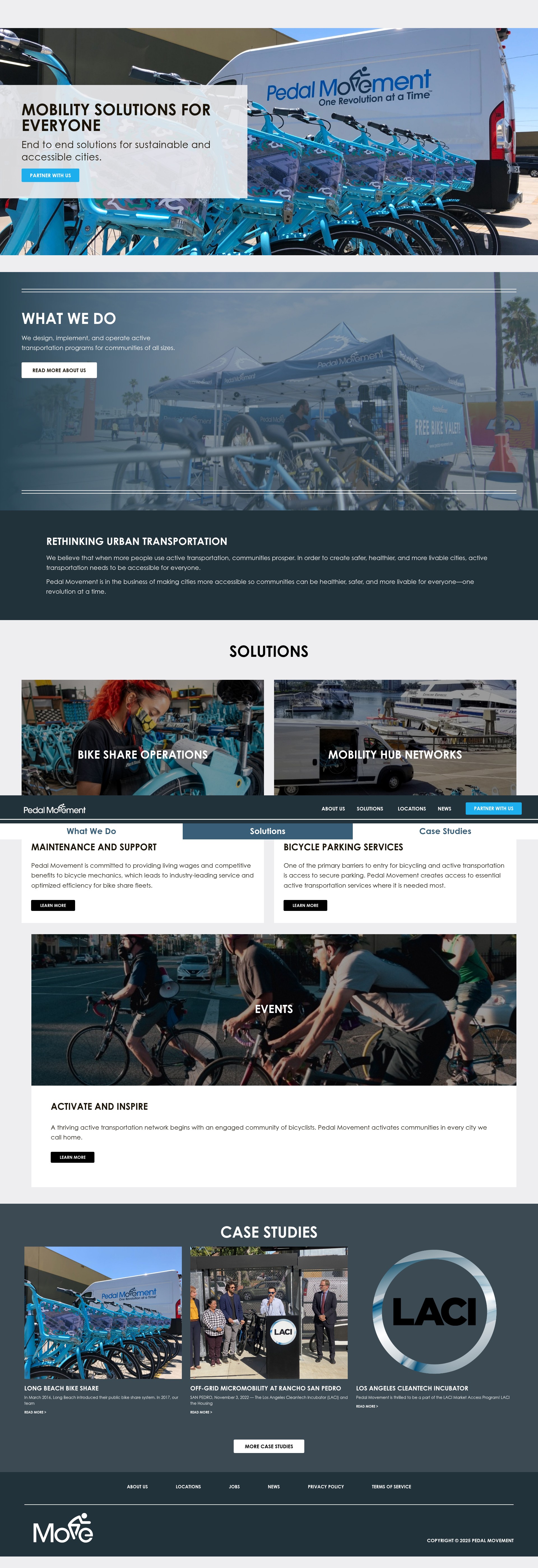 Screenshot of pedalmovement.com