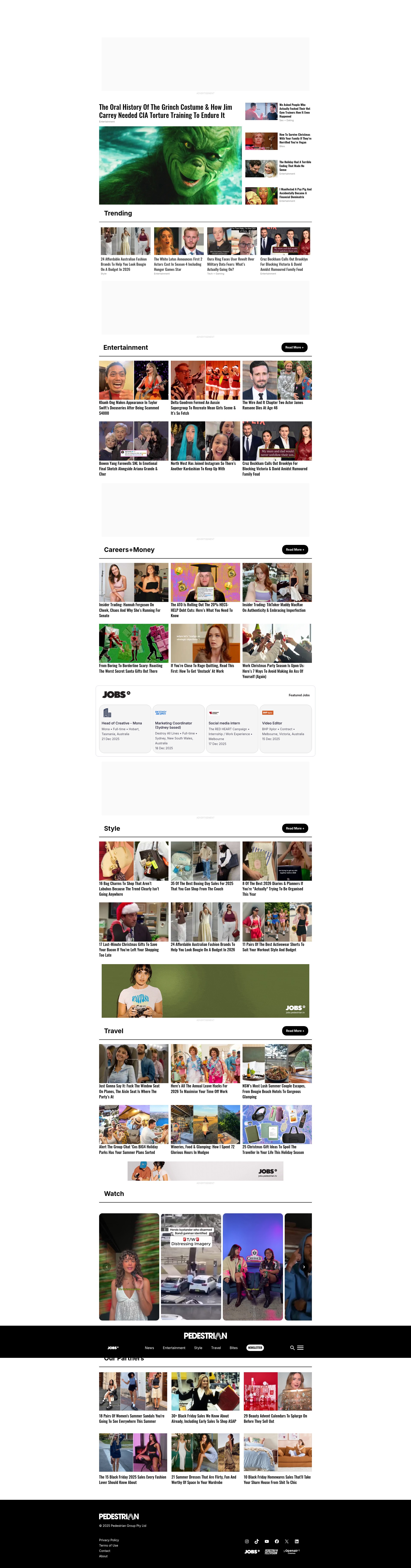 Screenshot of pedestrian.tv