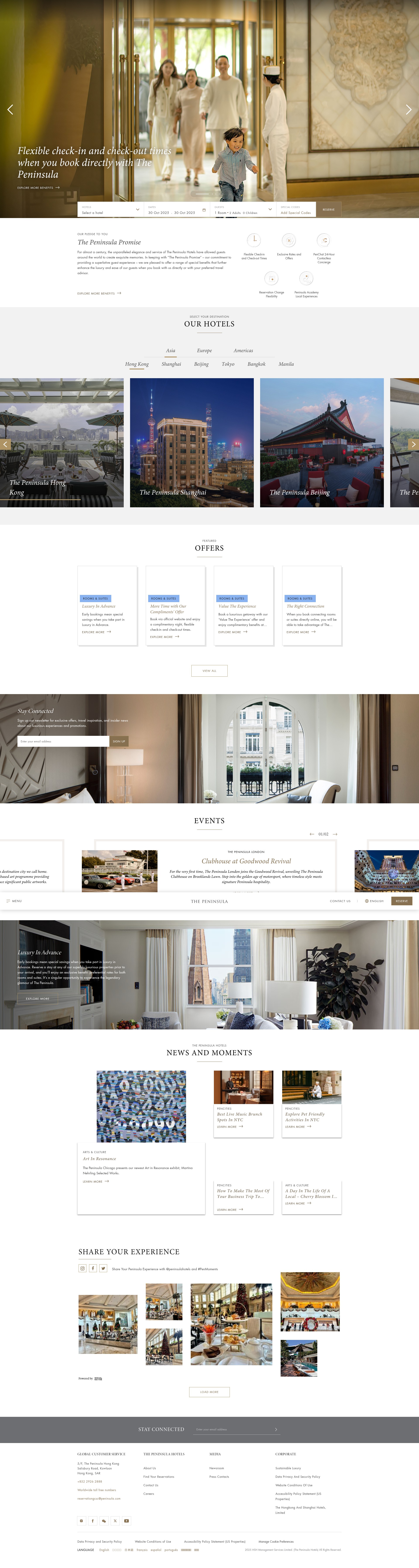 Screenshot of peninsula.com