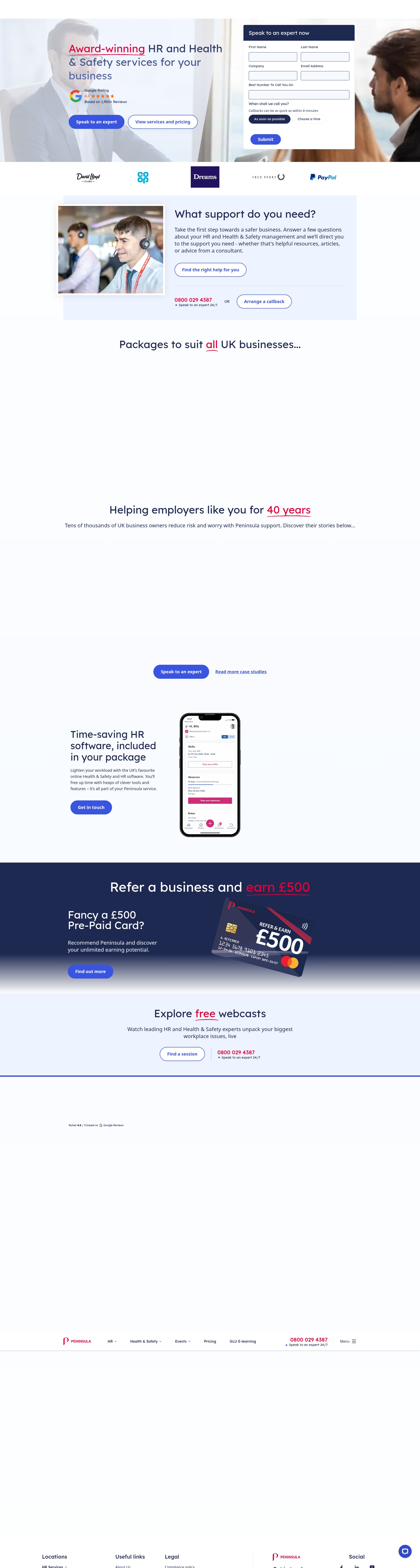 Screenshot of peninsulagrouplimited.com