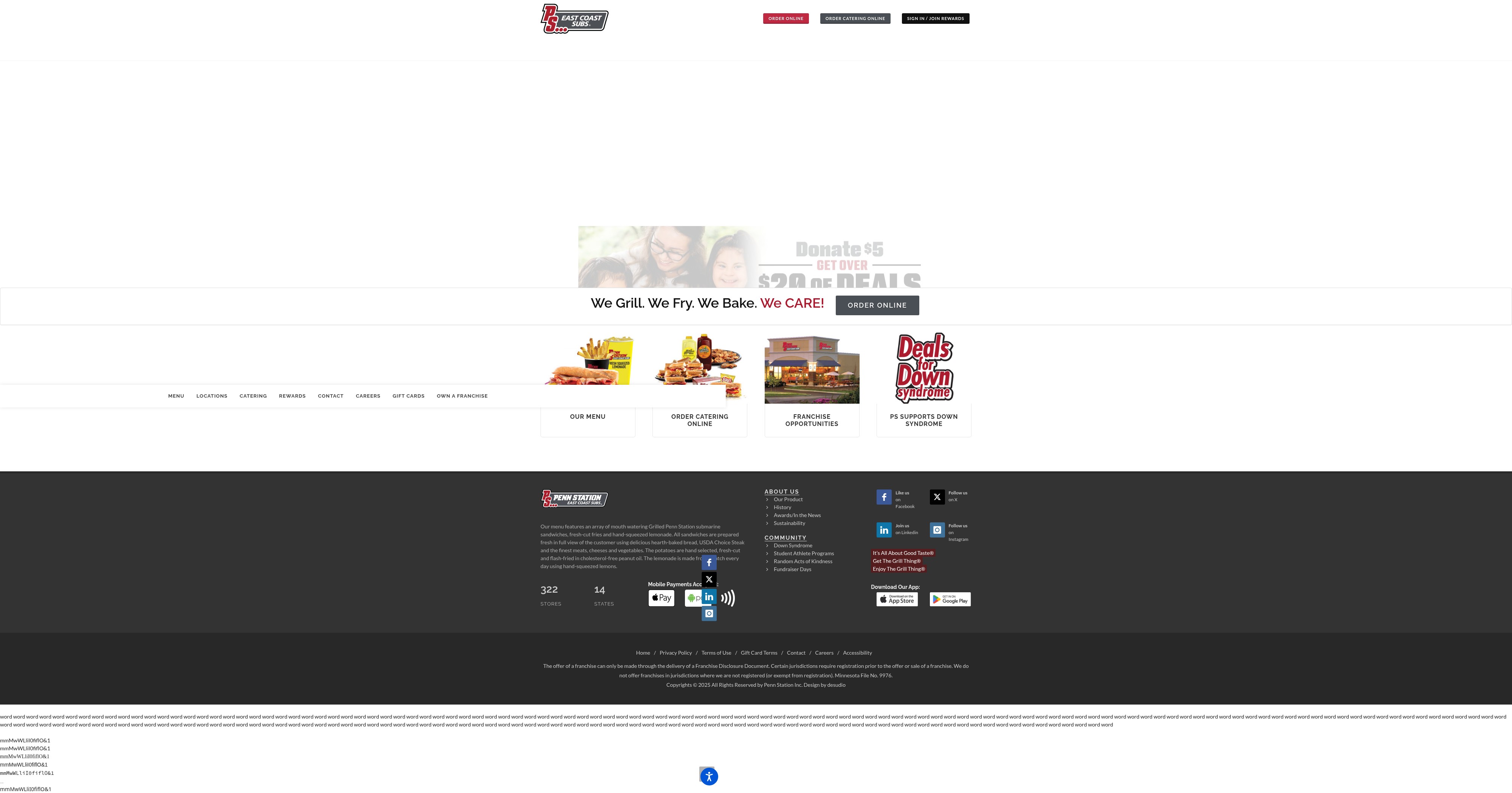 Screenshot of penn-station.com