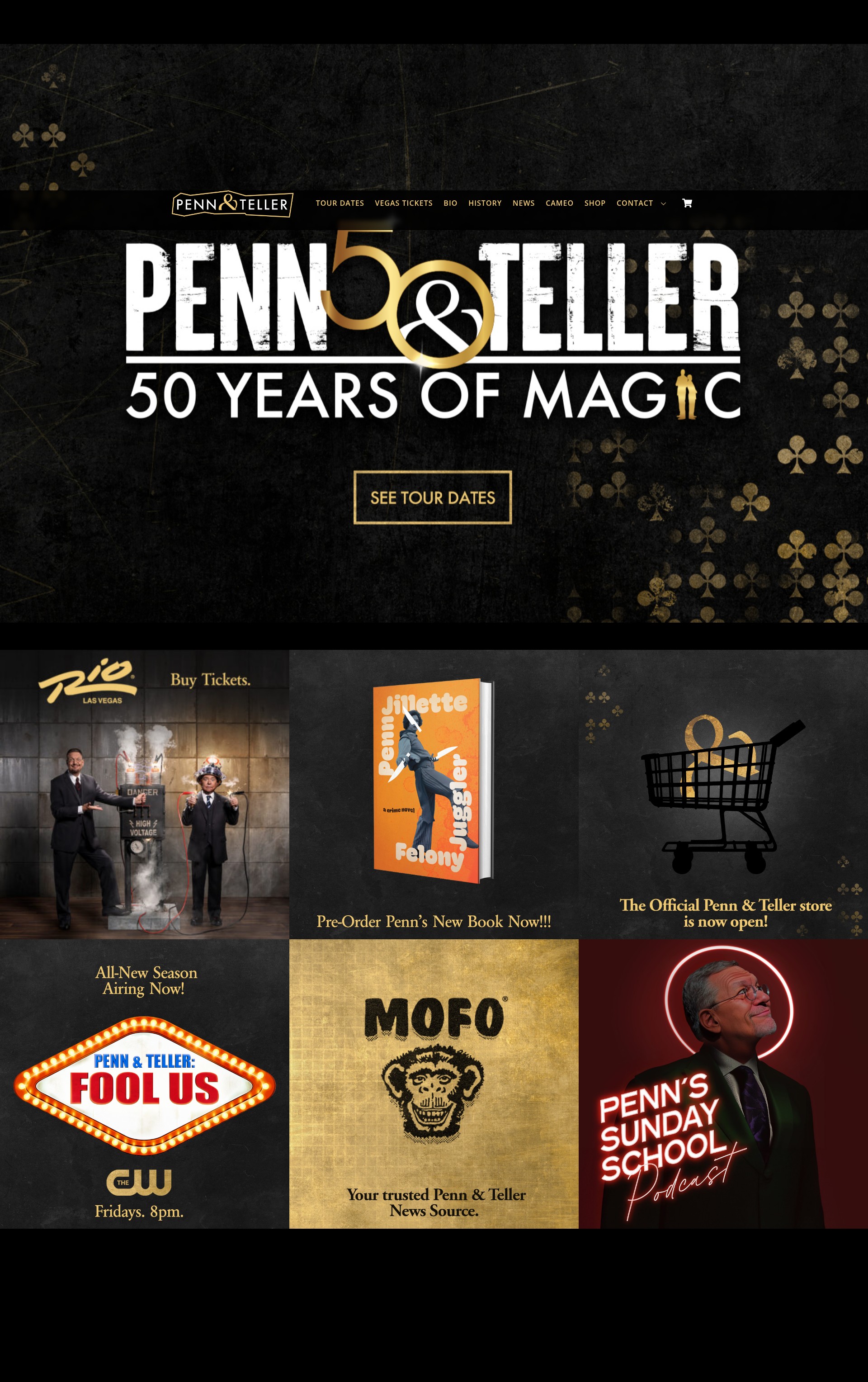 Screenshot of pennandteller.com