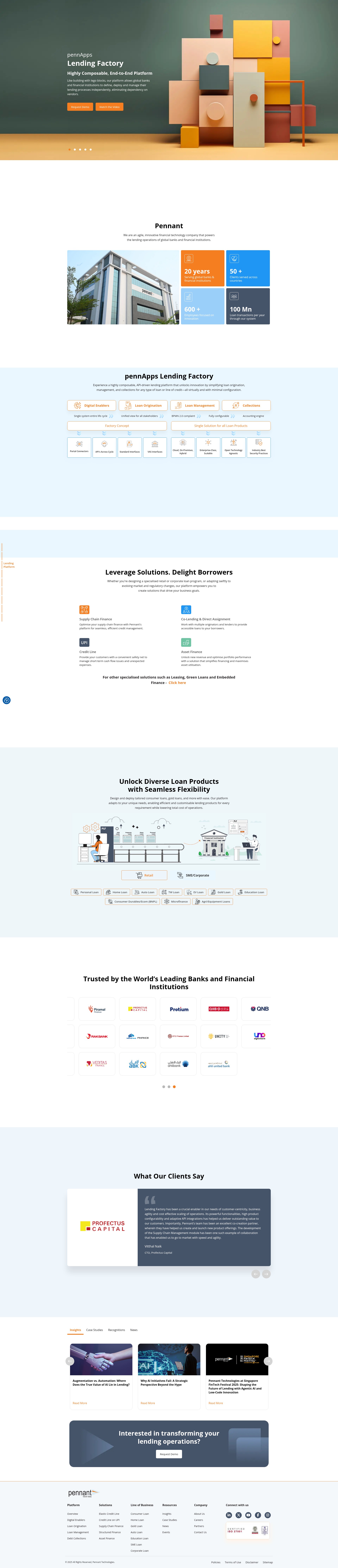 Screenshot of pennanttech.com