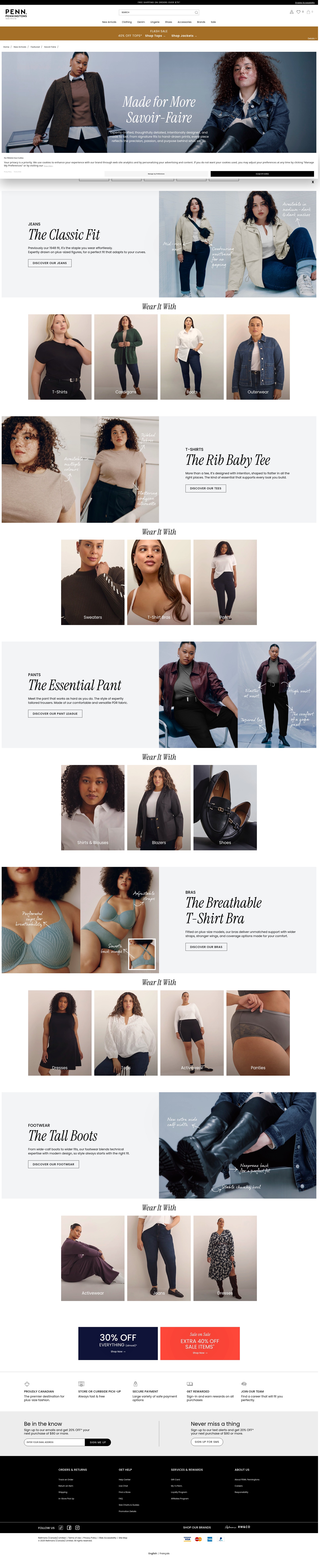 Screenshot of penningtons.com