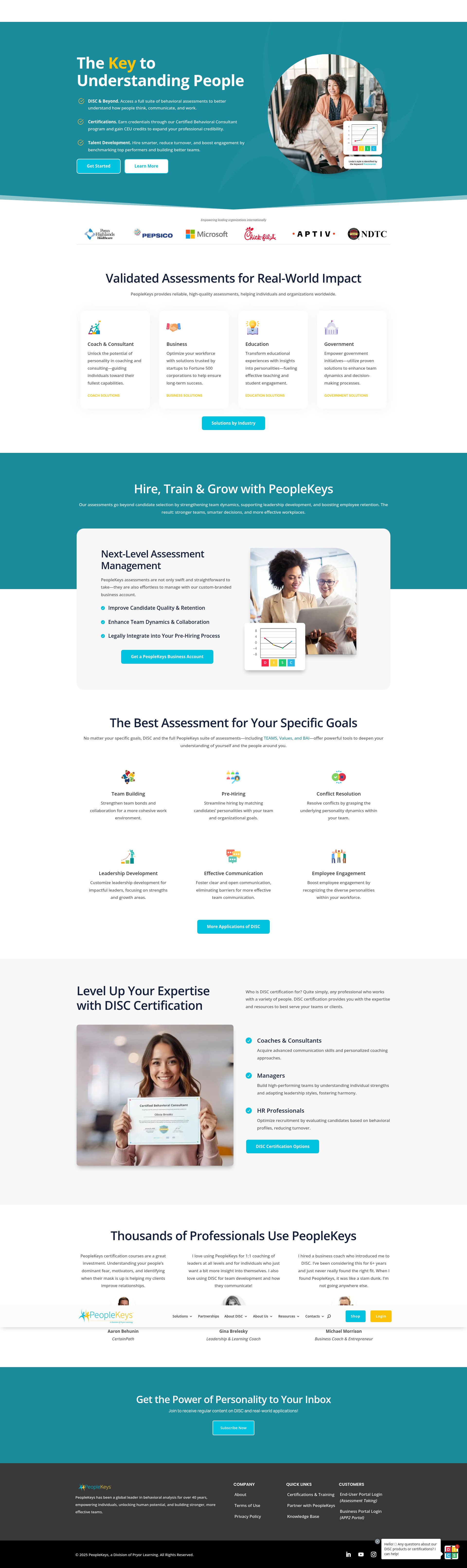 Screenshot of peoplekeys.com