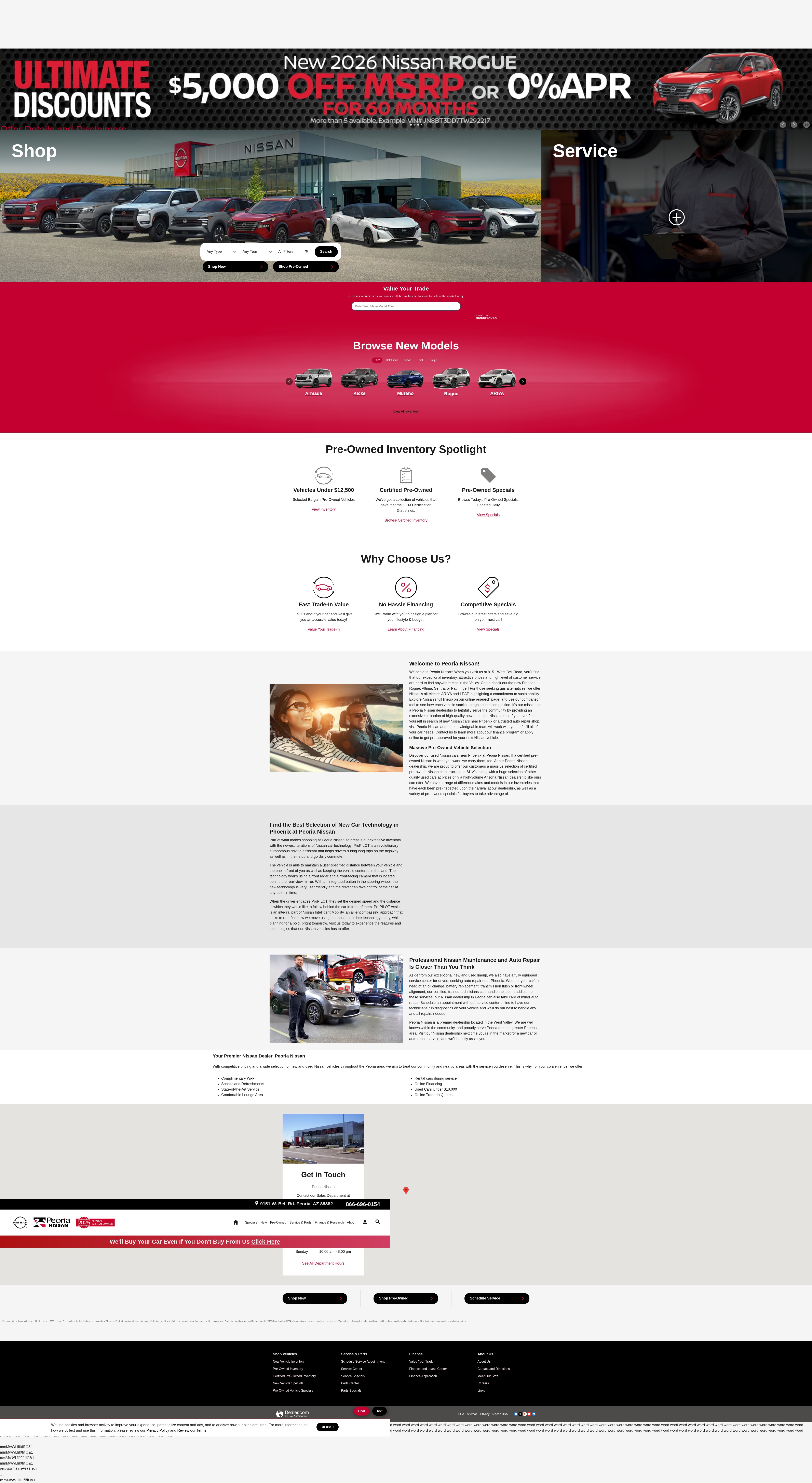 Screenshot of peorianissan.com