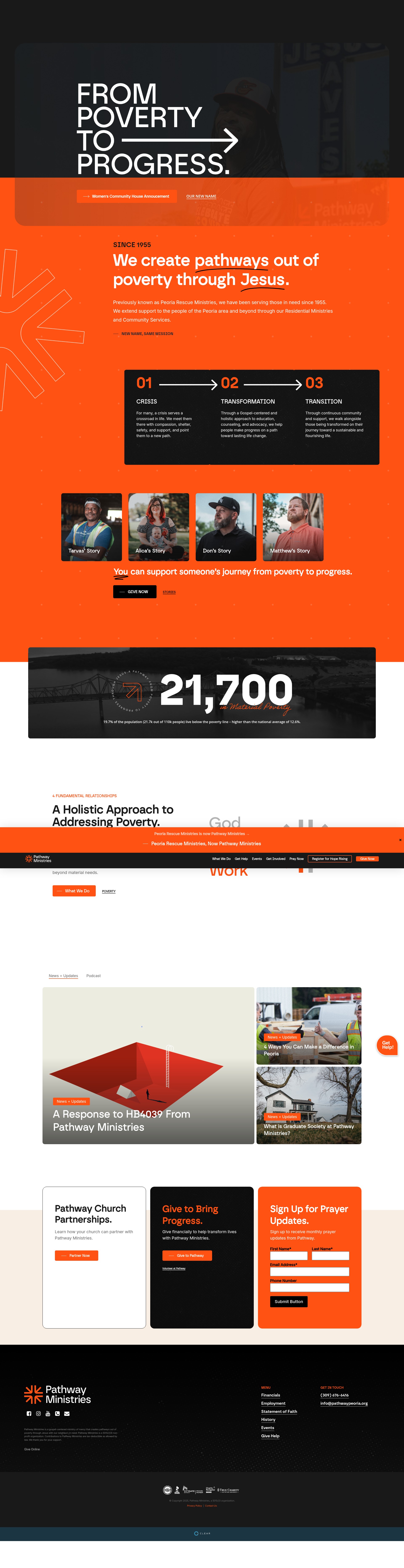 Screenshot of peoriarescue.org
