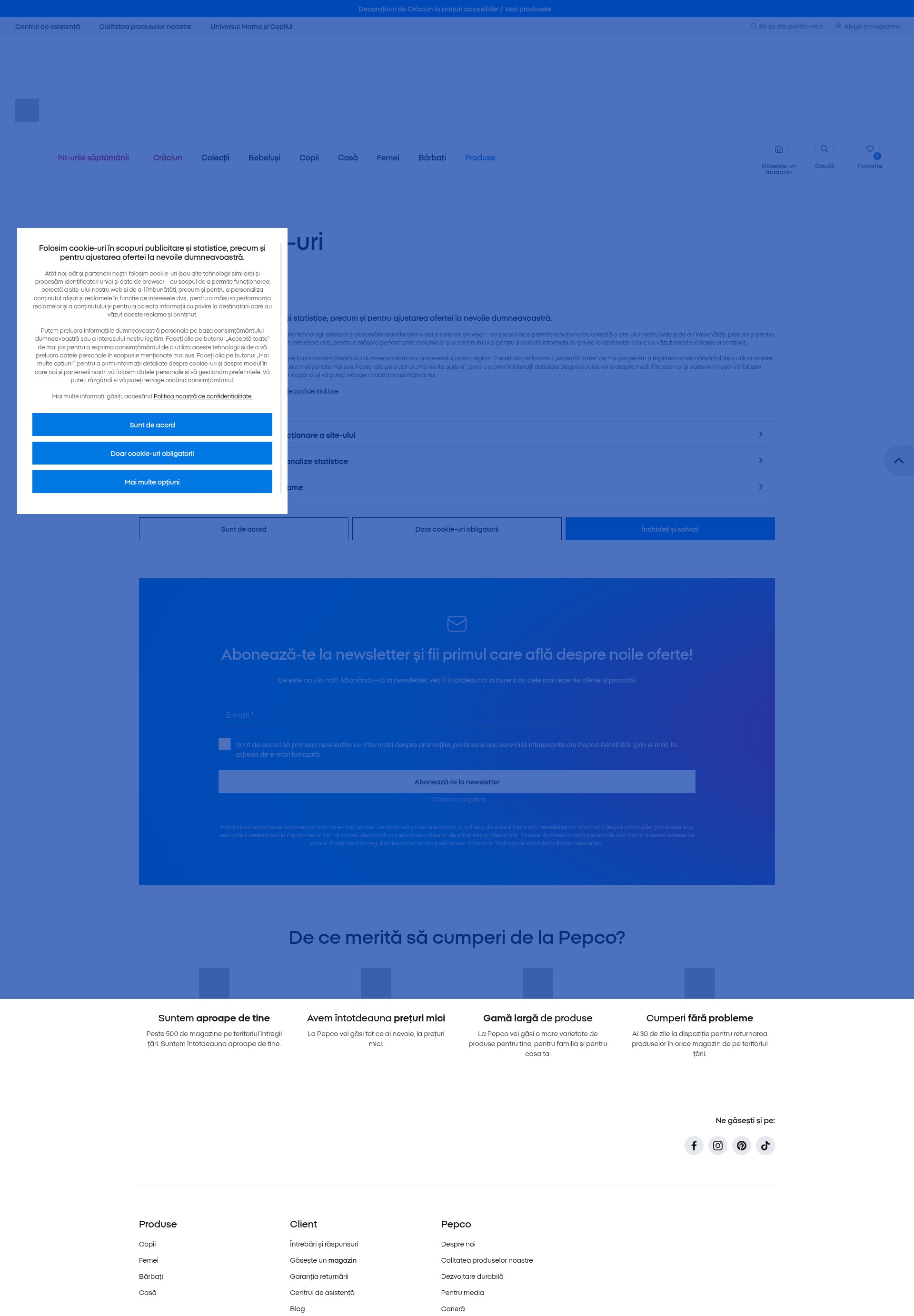 Screenshot of pepco.ro