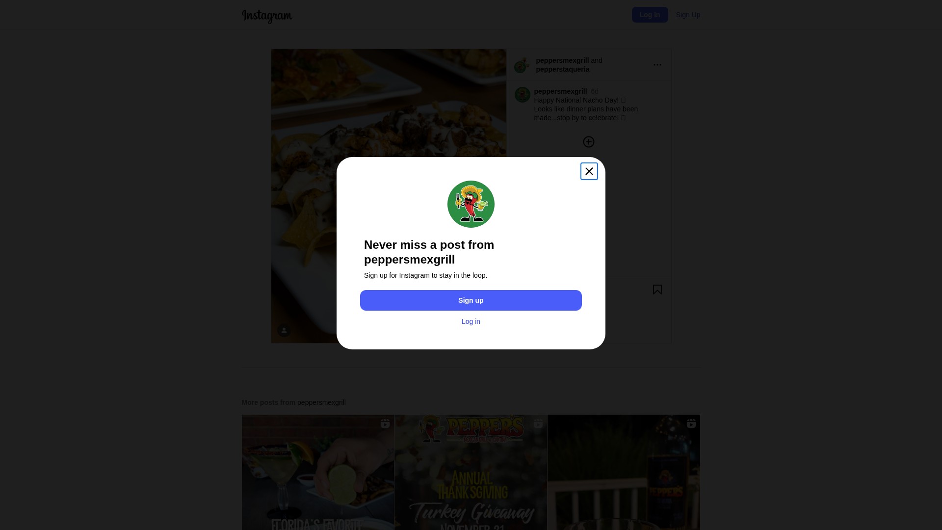 Screenshot of peppersmexicancantina.com