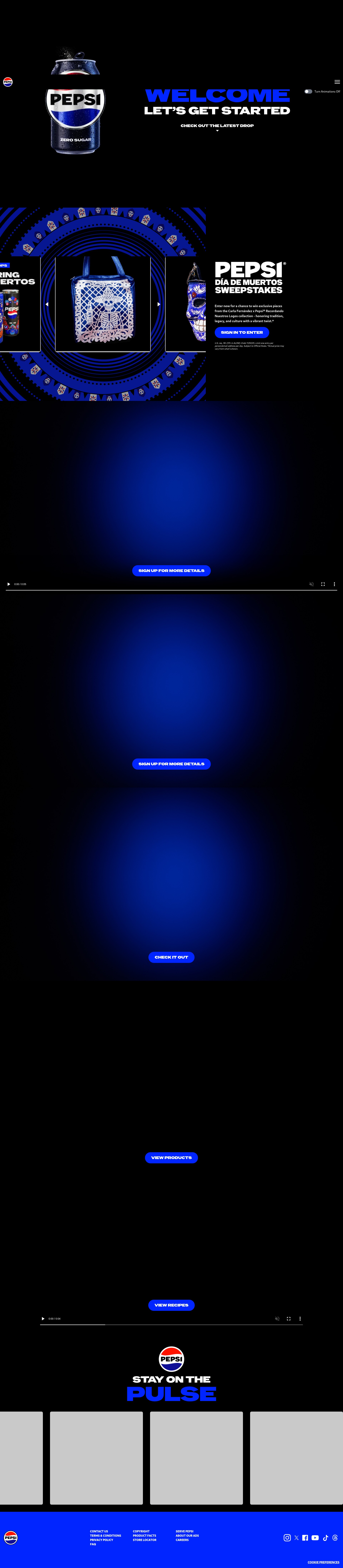 Screenshot of pepsi.com