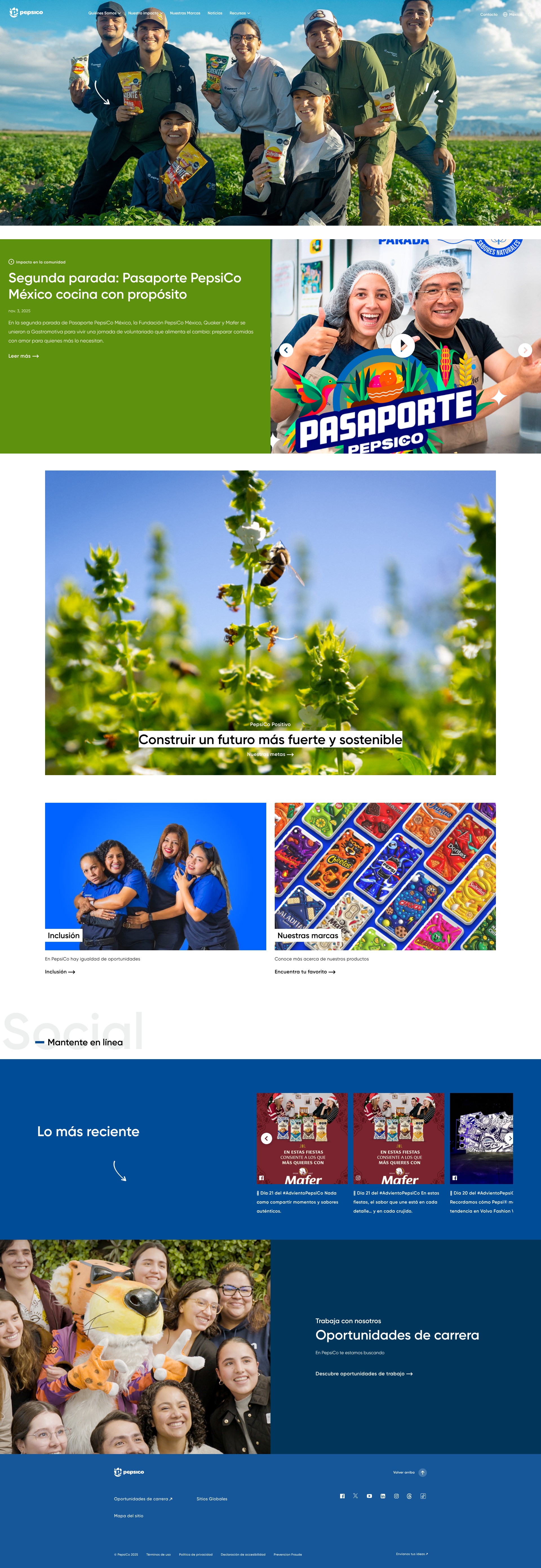 Screenshot of pepsico.com.mx