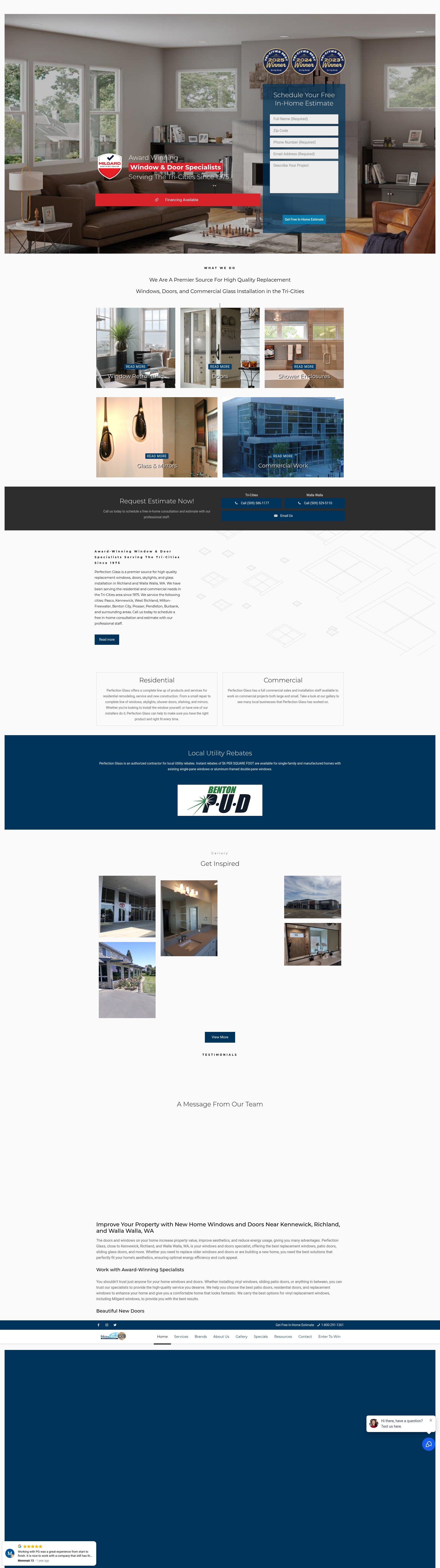 Screenshot of perfectionglass.com
