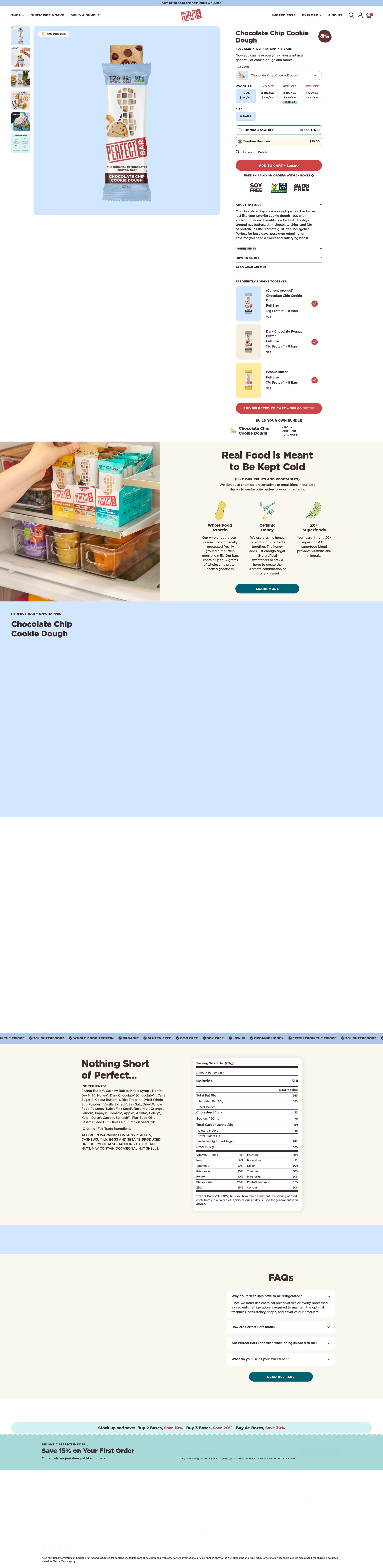 Screenshot of perfectsnacks.com