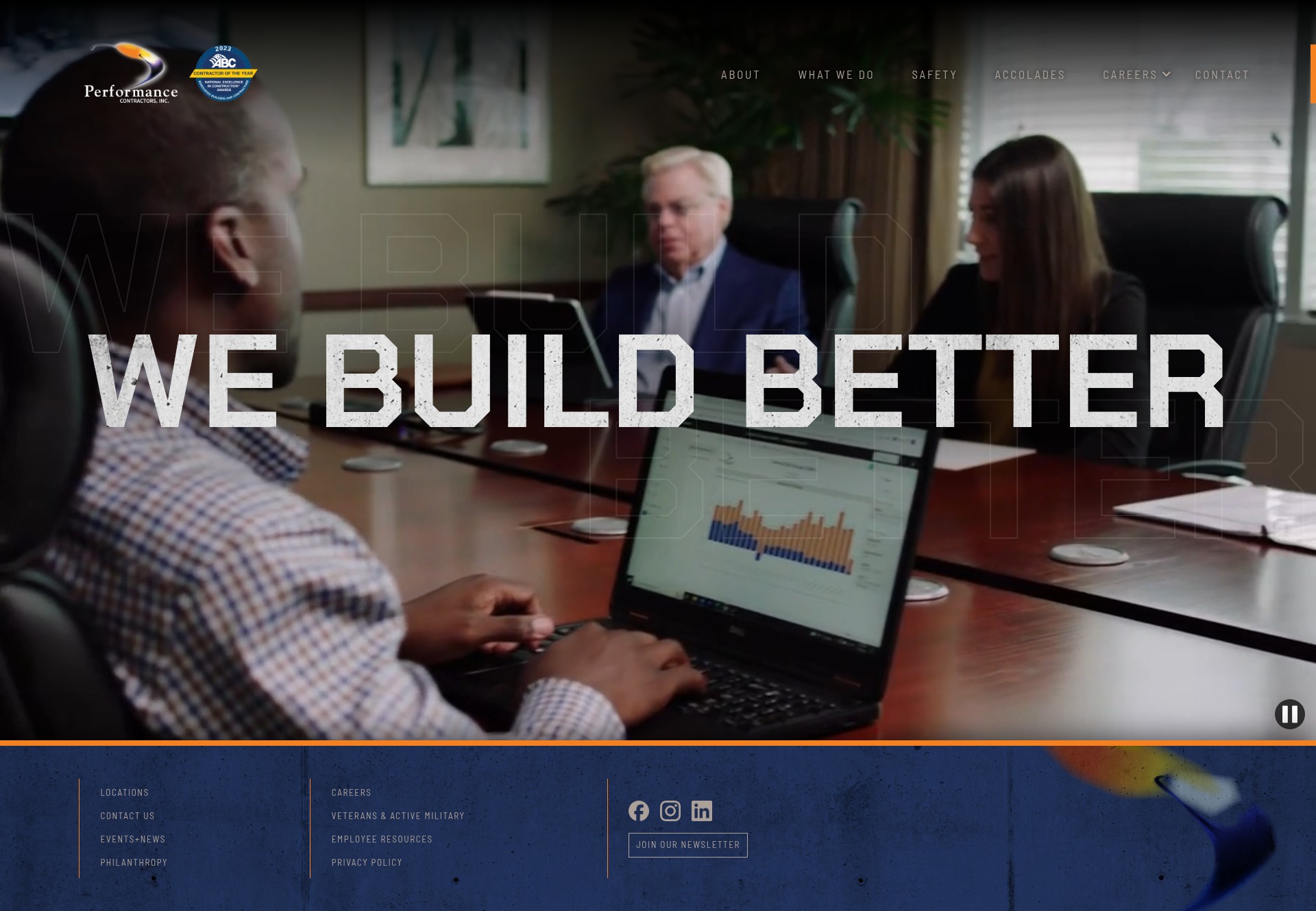Screenshot of performance-contractors.com