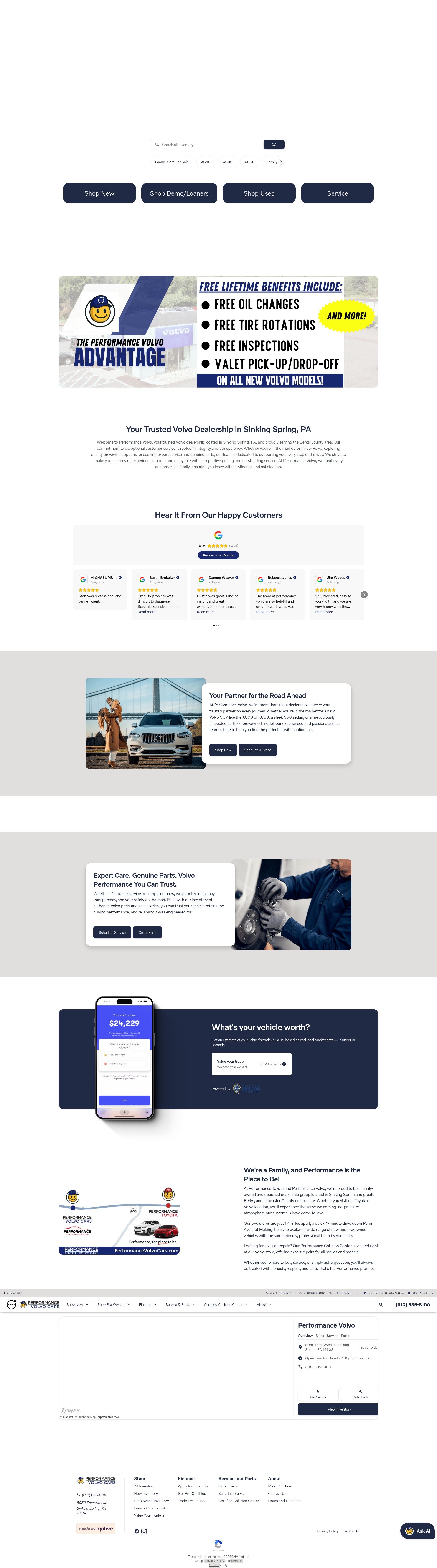 Screenshot of performancevolvocars.com