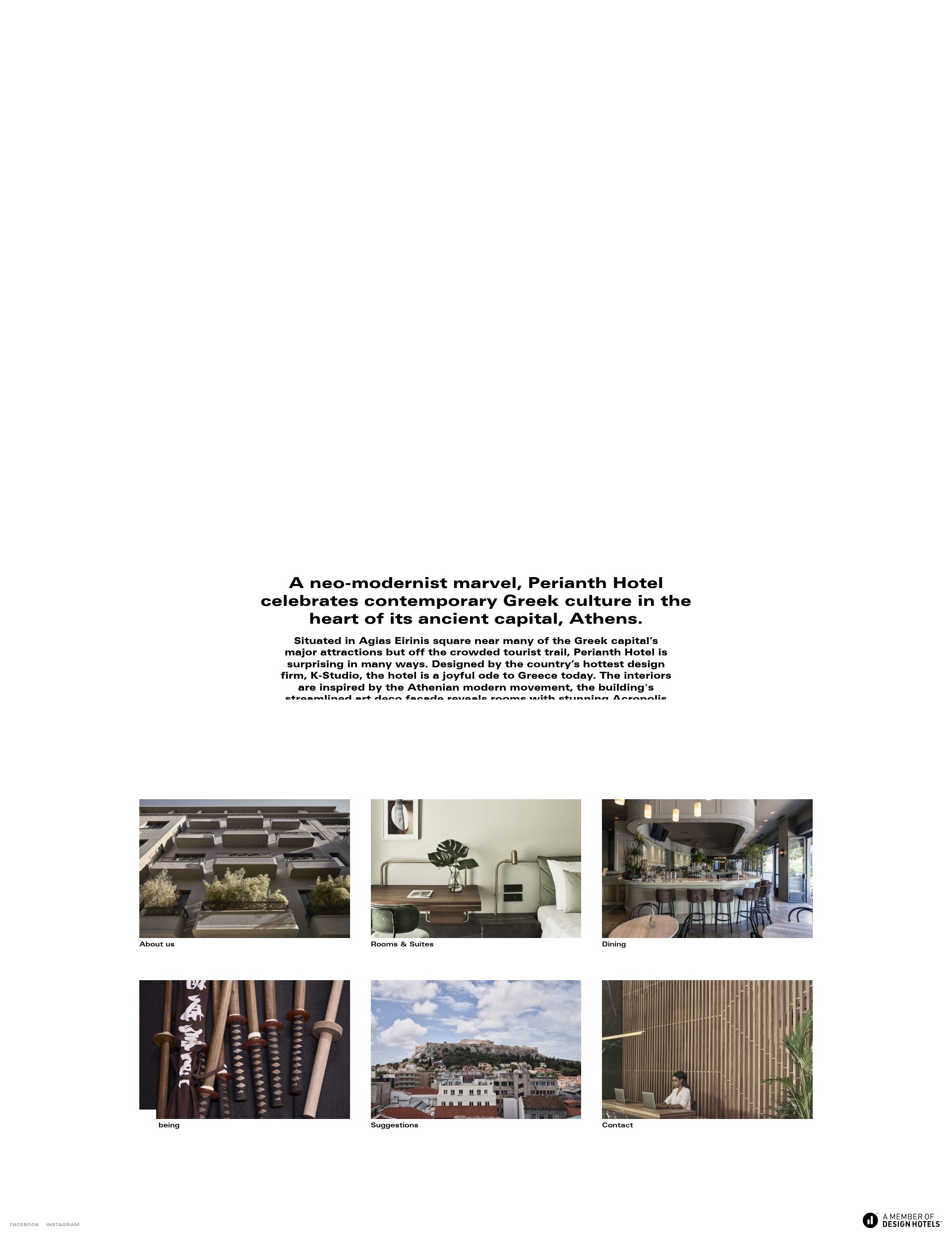 Screenshot of perianthhotel.com